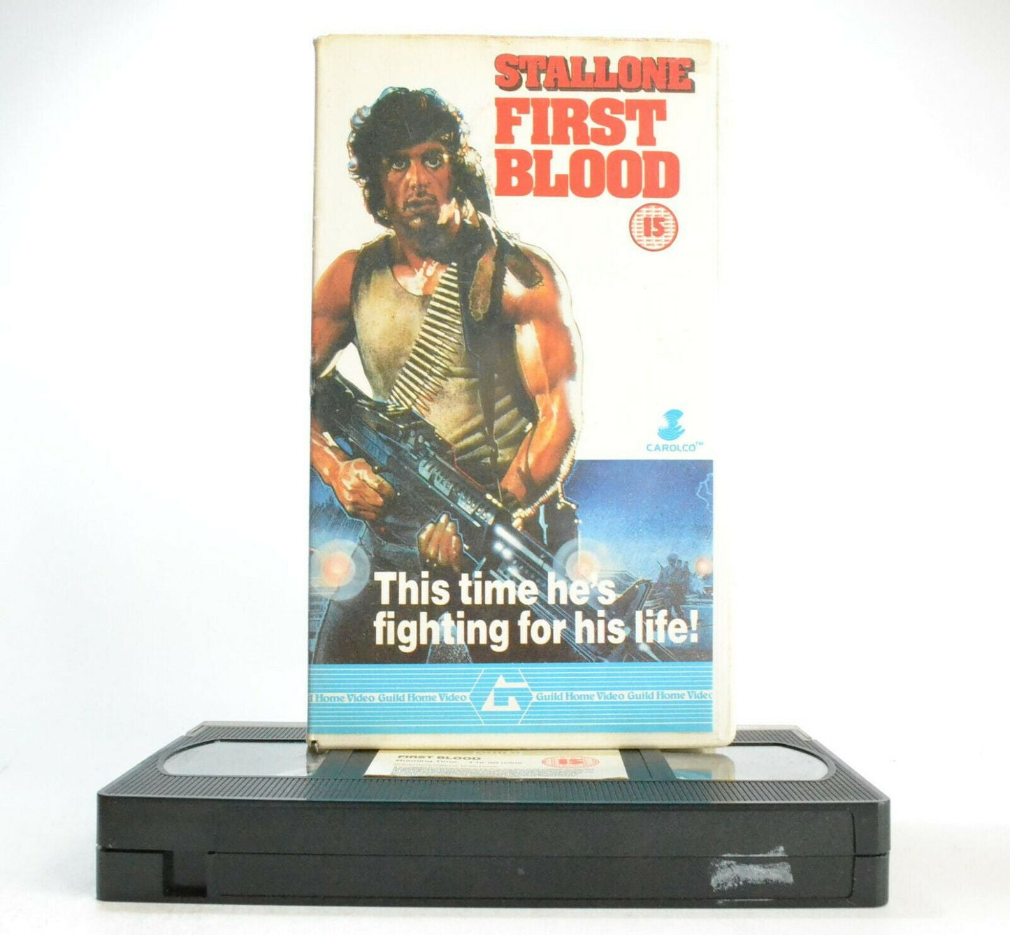 Rambo 1 First Blood - Iconic Sleeve Art - Stallone - Original 1988 - Guild - VHS-