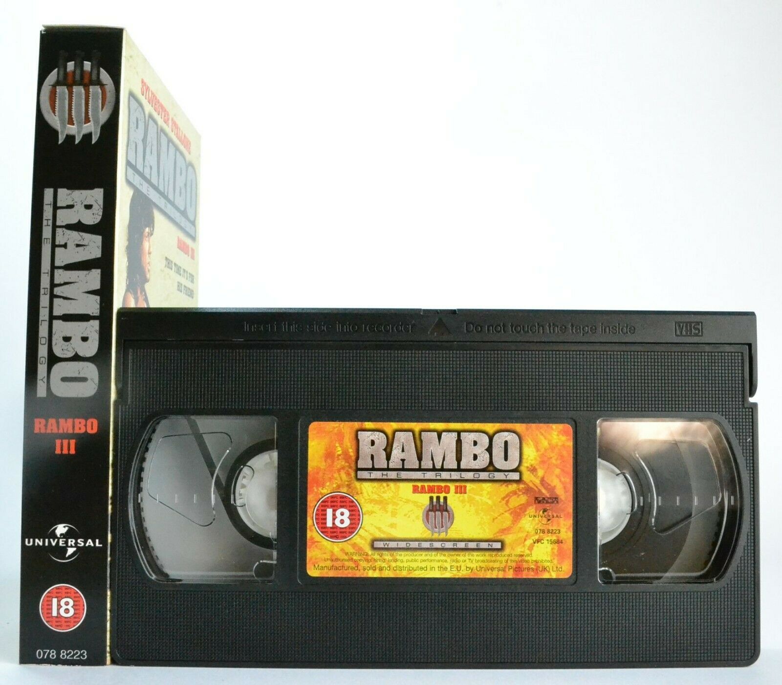 Rambo 3 - Action - Digitally Remastered - Widescreen - Sylvester Stallone - VHS-