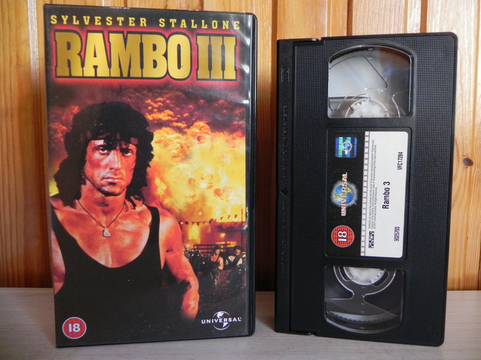 Rambo 3 - Universal - Action - Sylvester Stallone - Richard Crenna - Pal VHS-