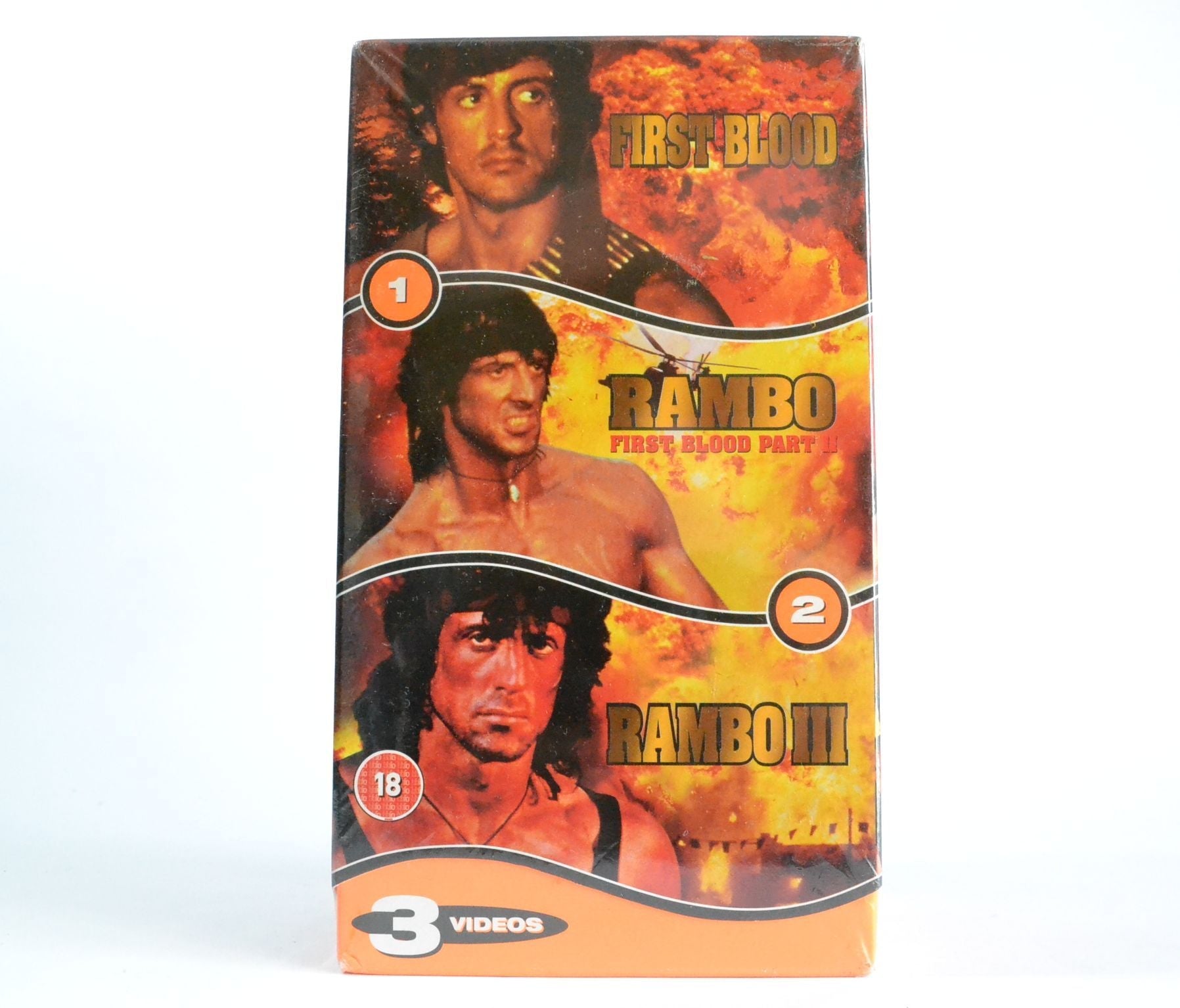 Rambo Trilogy: [Brand New Sealed] Sylvester Stallone - Gift Box - Pal VHS-