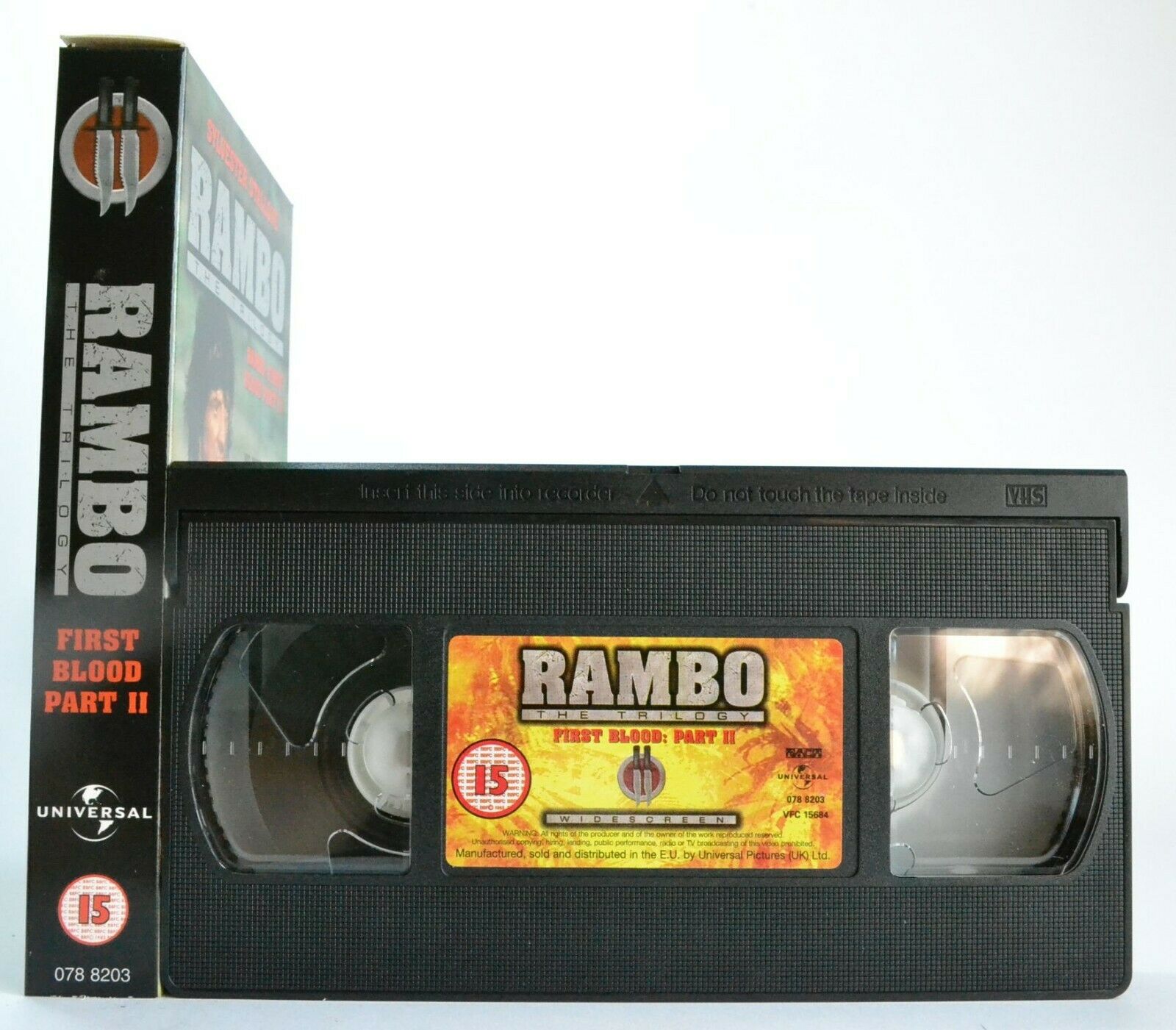 Rambo:First Blood, Part 2 - Action - Digitally Remastered - Widescreen - Pal VHS-