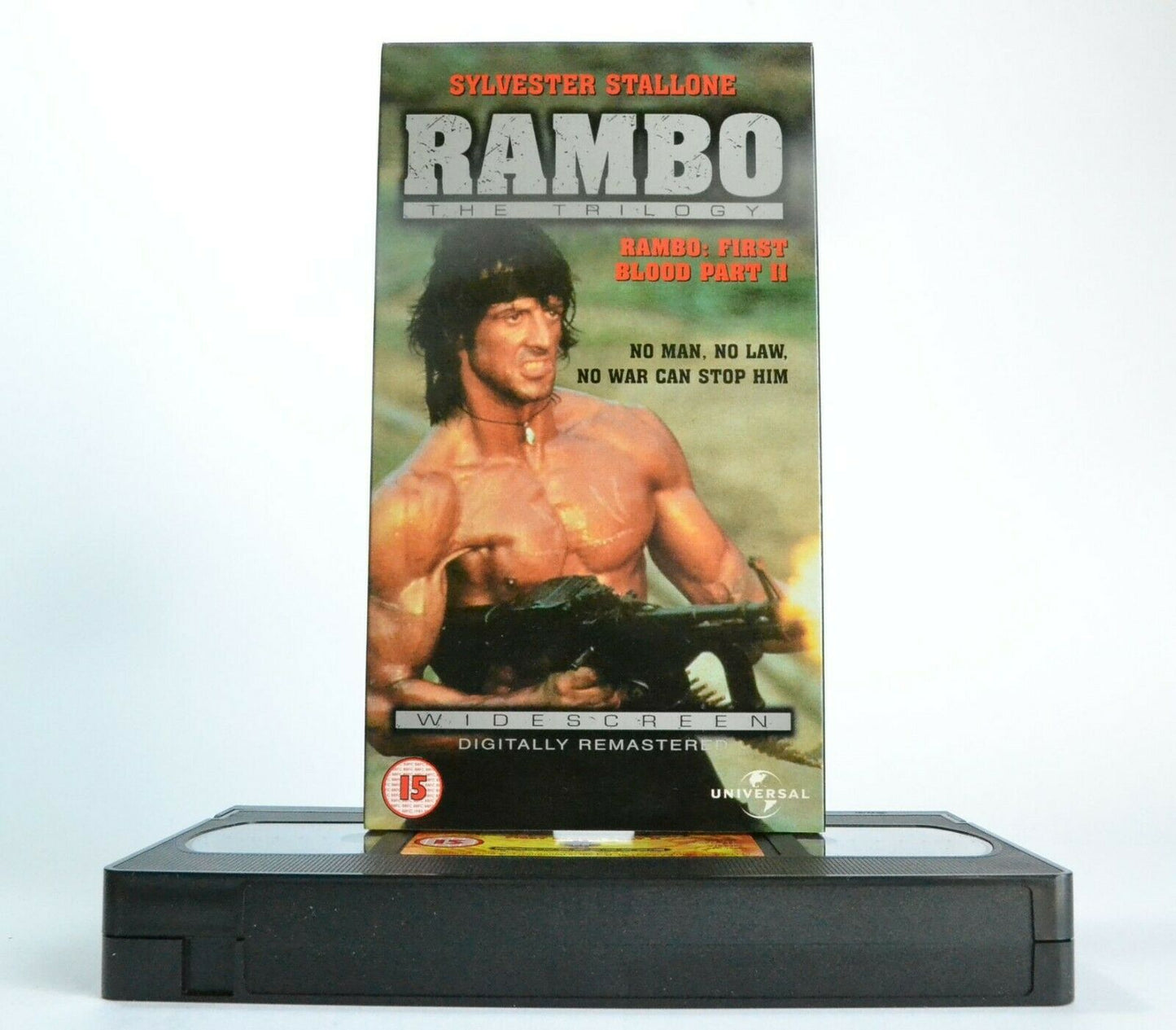 Rambo:First Blood, Part 2 - Action - Digitally Remastered - Widescreen - Pal VHS-