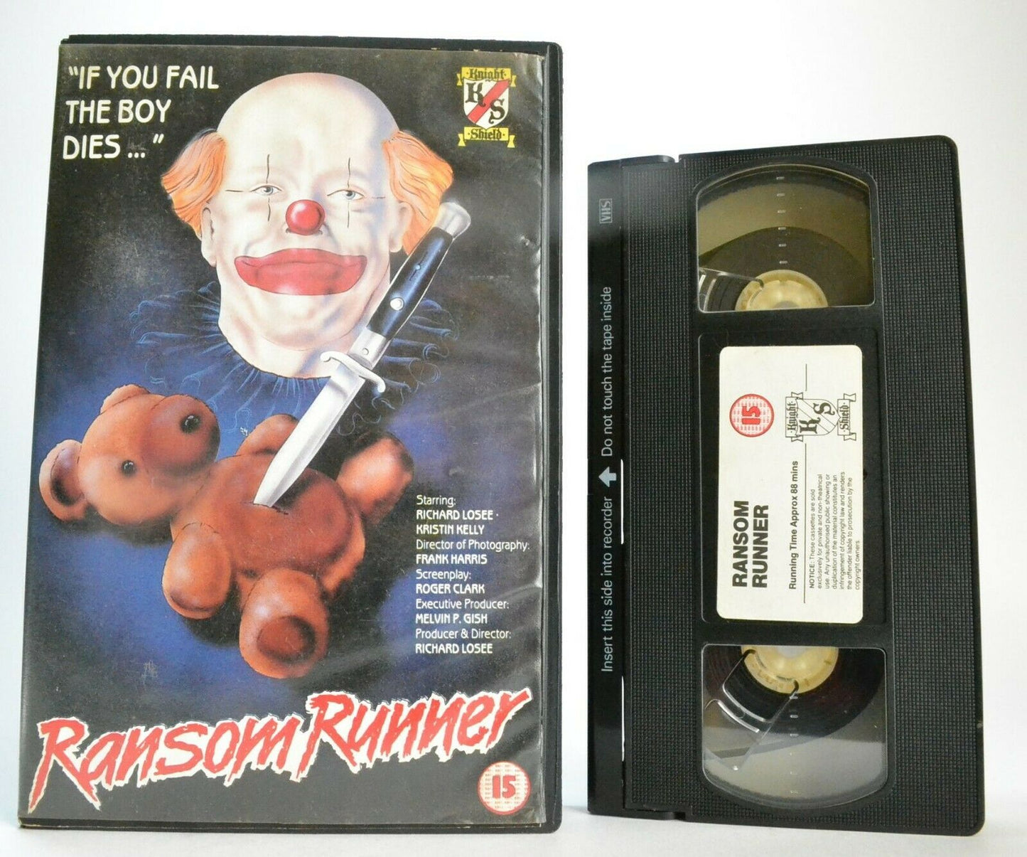 Ransom Runner (aka Goldrunner) -<Knight Shield>- [1980] Crime Drama - Pal VHS-