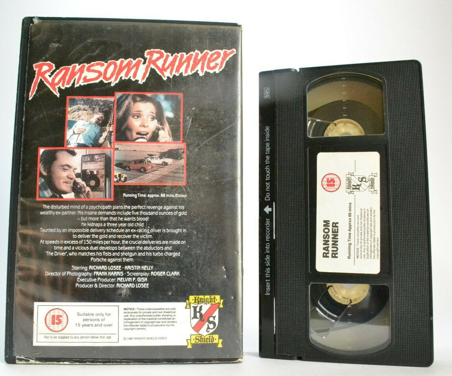 Ransom Runner (aka Goldrunner) -<Knight Shield>- [1980] Crime Drama - Pal VHS-