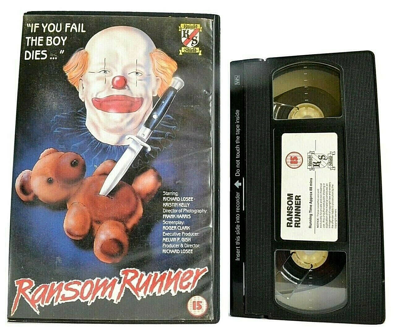 Ransom Runner (aka Goldrunner) -<Knight Shield>- [1980] Crime Drama - Pal VHS-