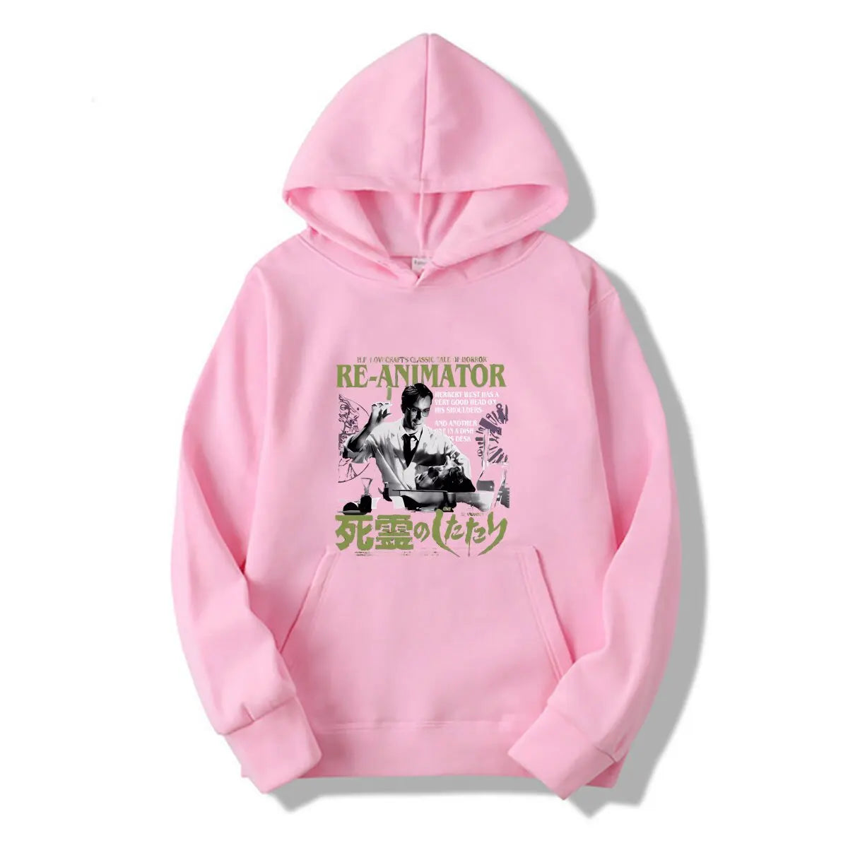 ReAnimator Hoodie - Herbert West Style - Hoodie Life for Sci-Fi Horror Fans-Pink-XXXL-