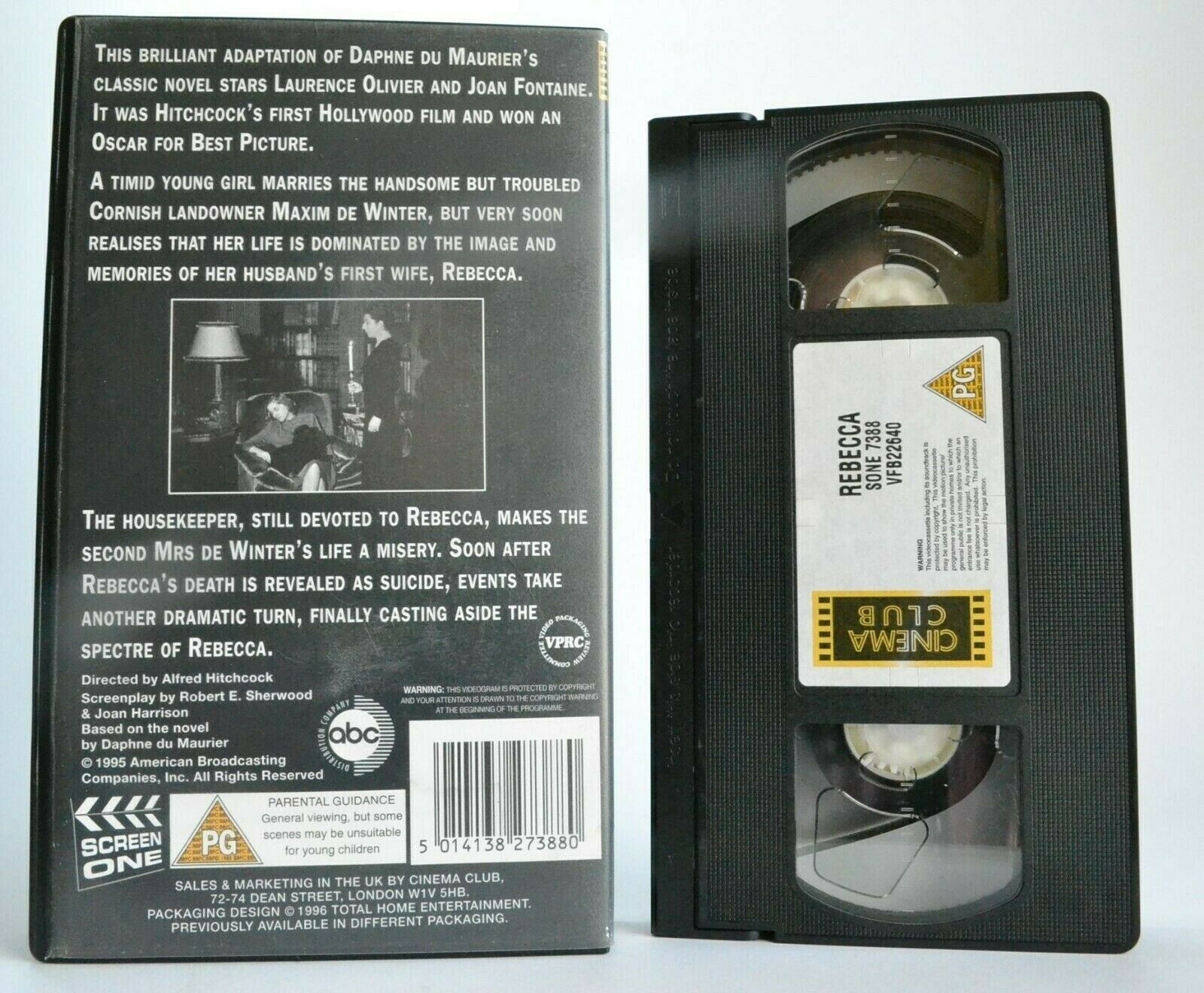 Rebecca (1940); Alfred Hitchcock - Psychological Thriller - Joan Fontaine - VHS-