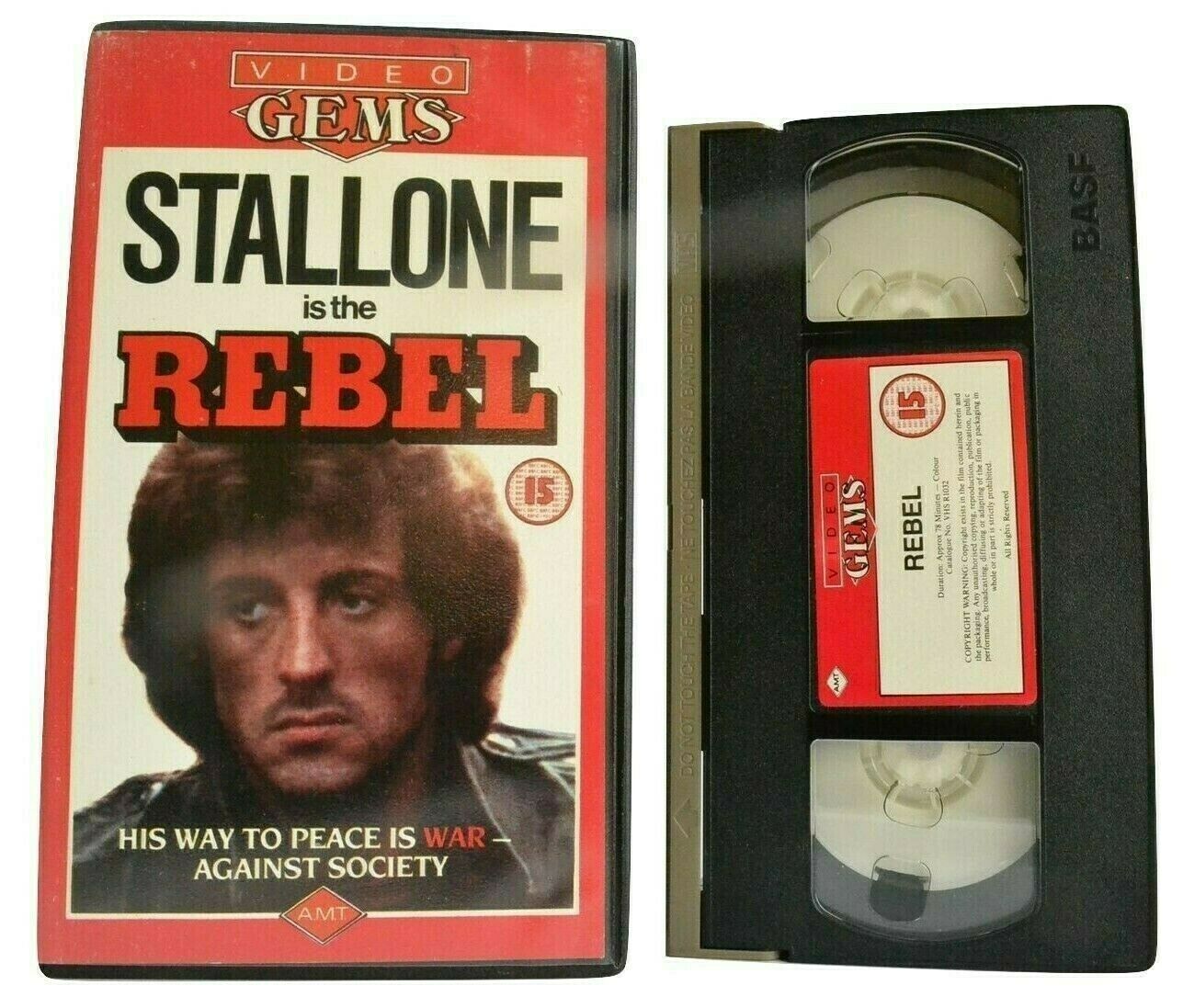 Rebel [aka No Place To Hide]: (1973) Cult Thriller - Sylvester Stallone - OOP VHS-