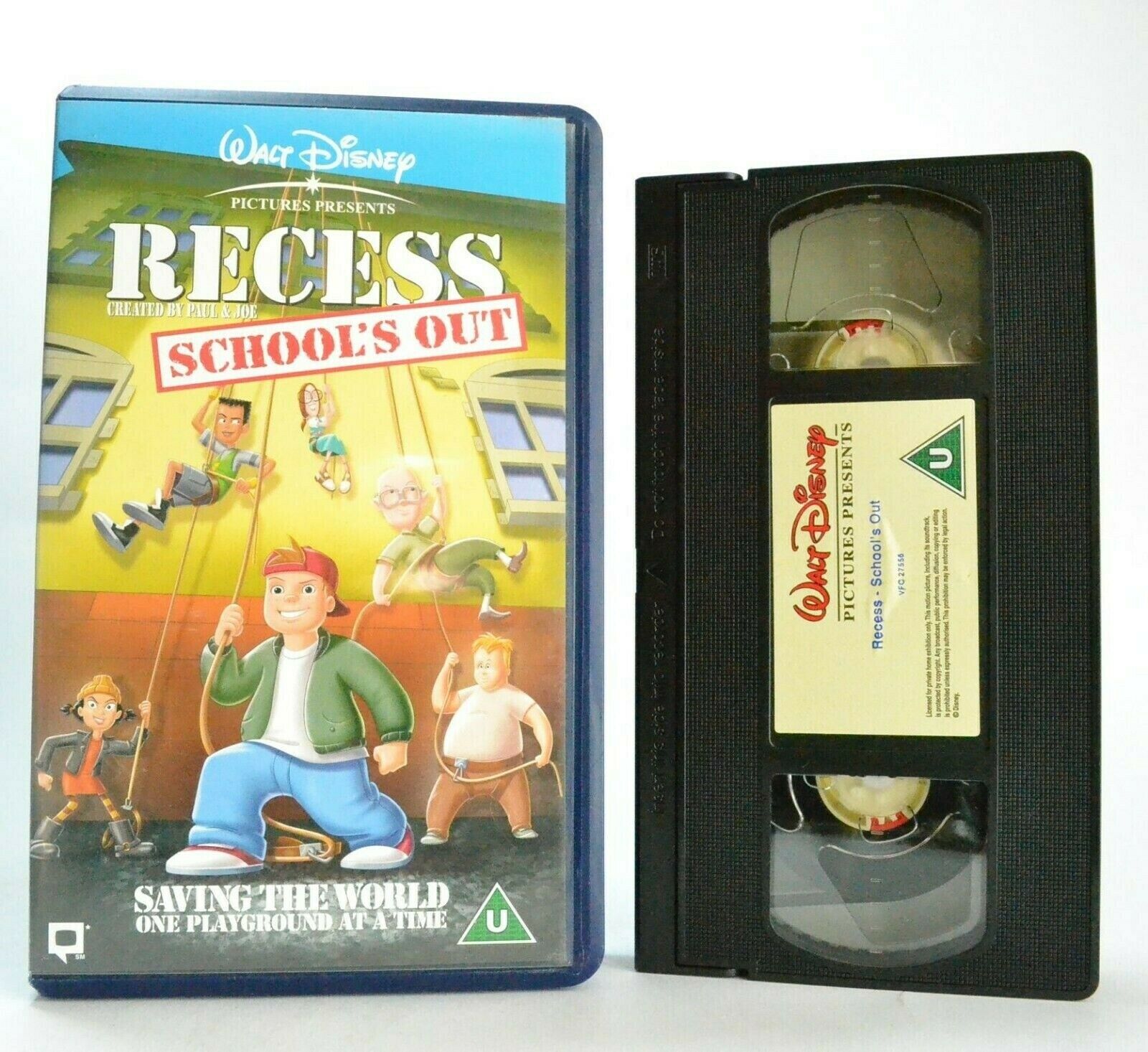 Recess: School's Out - Walt Disney - Nonstop Adventure - Upbeat Music - Pal VHS-