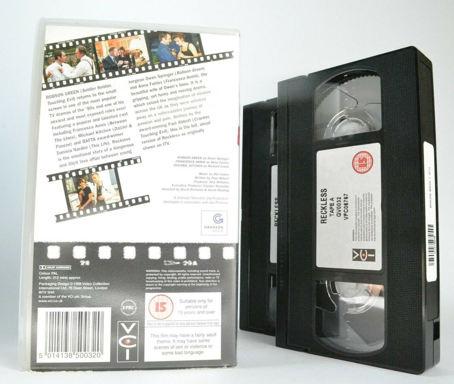 Reckless (Uncut Version) - Drama Series - Francesca Annis / Robson Green - VHS-