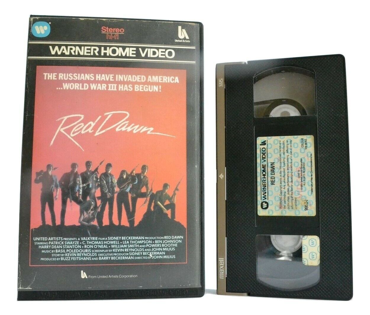 Red Dawn: (1984) Warner -<Guerrilla Warfare>- War Drama - Large Box - Pal VHS-