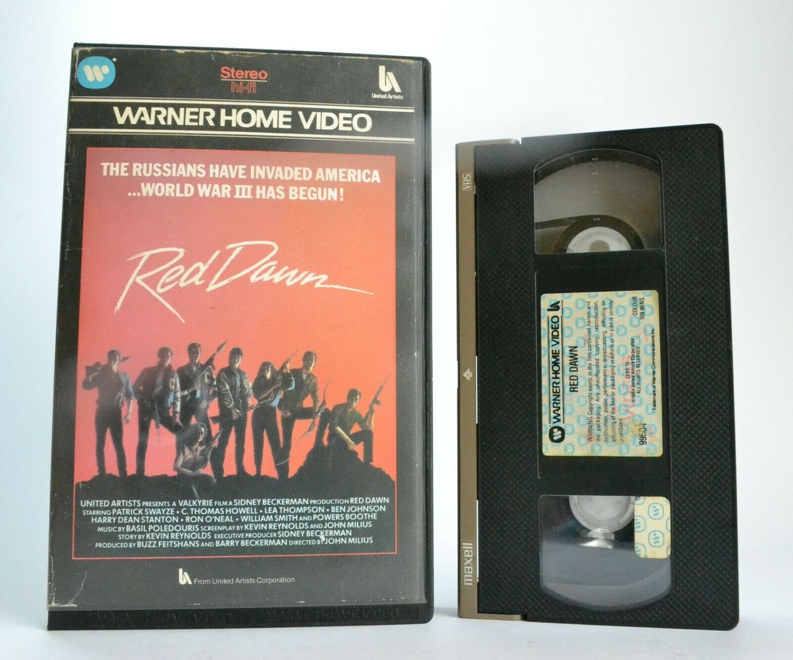 Red Dawn: (1984) Warner -<Guerrilla Warfare>- War Drama - Large Box - Pal VHS-