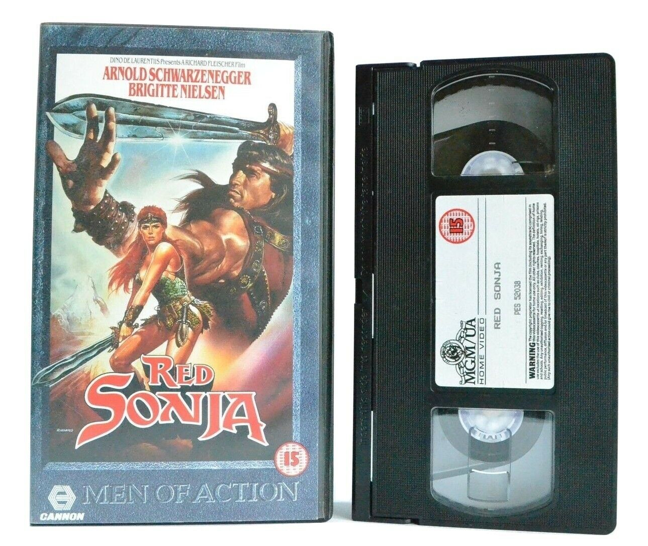 Red Sonja: Action/Adventure - Arnold Schwarzenegger/Brigitte Nielsen - Pal VHS-