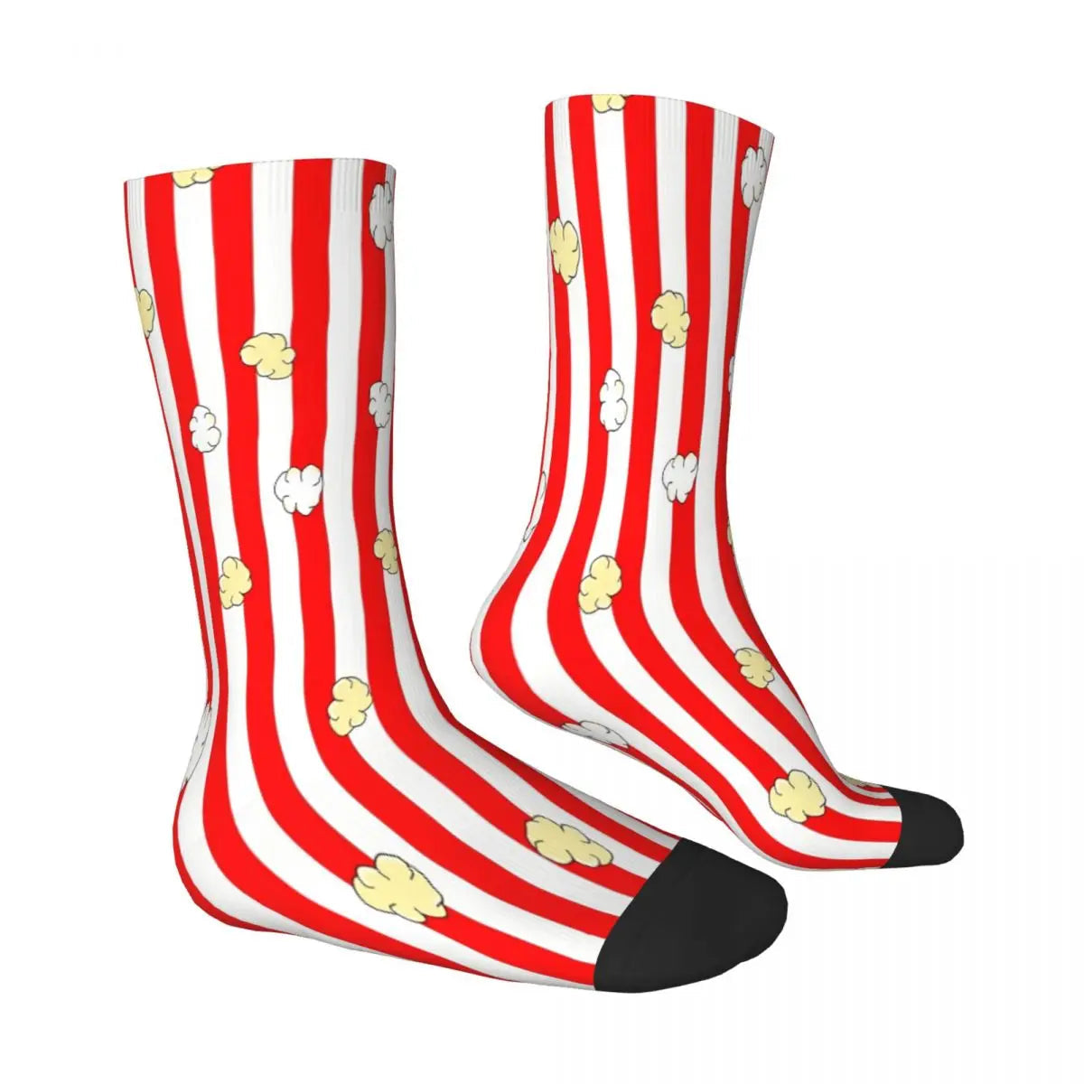 Red Stripe Popcorn Socks - Male Mens & Women Summer Stockings - Harajuku Fashion-