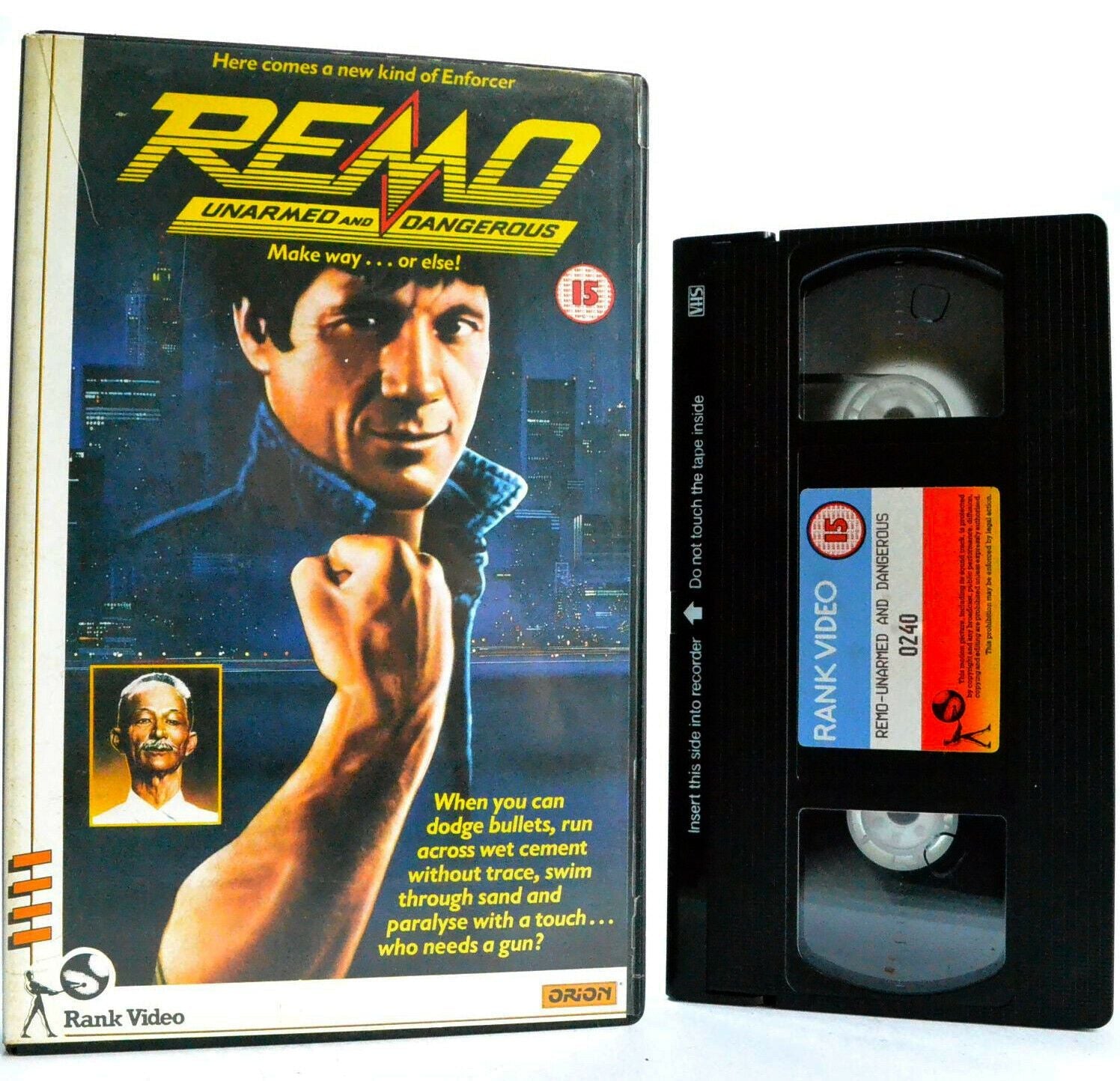 Remo: Unarmed And Dangerous - Action Thriller (1985) - Large Box - F.Ward - VHS-