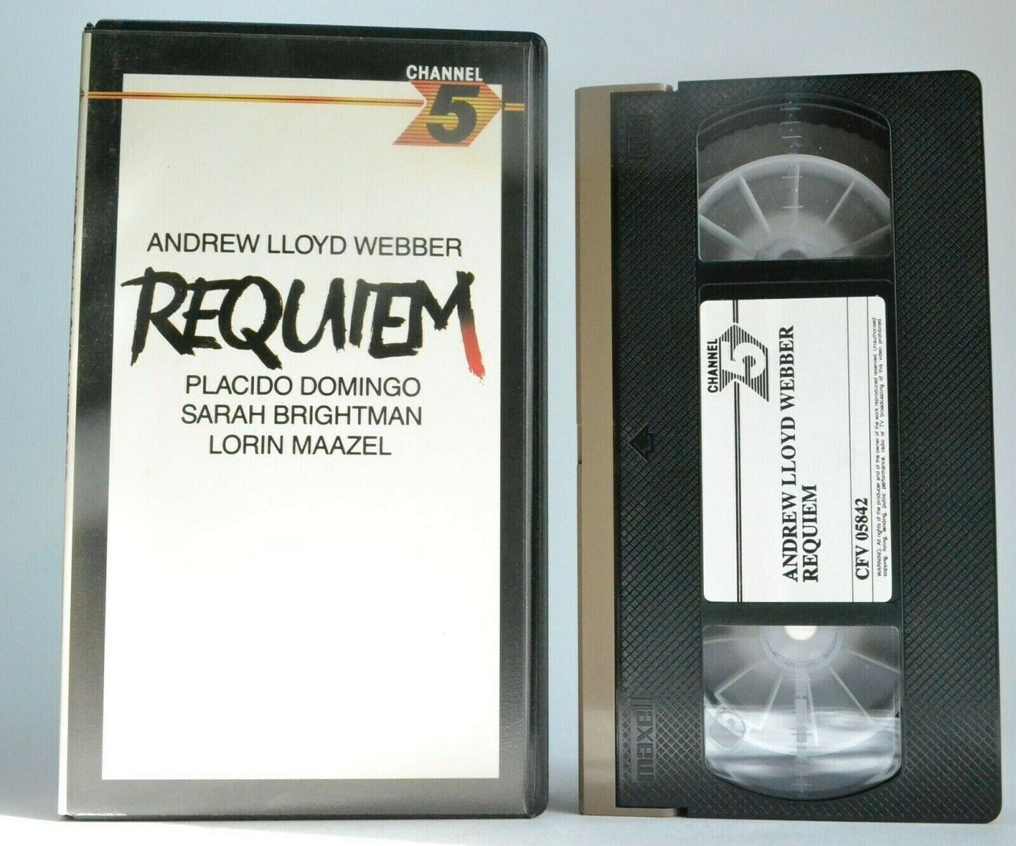 Requiem; [Andrew Lloyd Webber] -<Channel 5>- Musical - Placido Domingo - VHS-