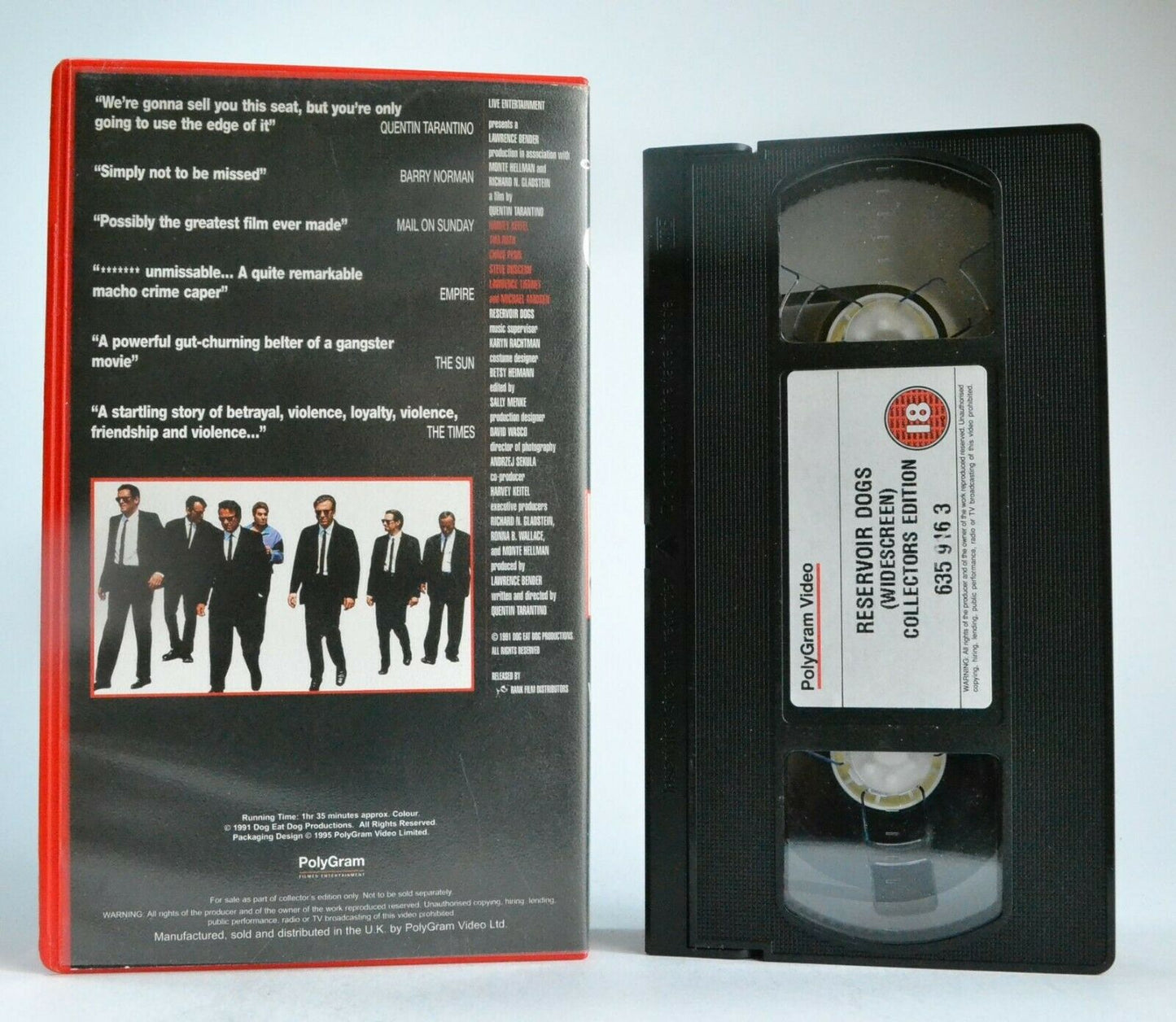 Reservior Dogs (1992): Collectors Edition - Crime Thriller - Harvey Keitel - VHS-