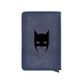 Retro Classic Bat Hero Head Design Card Holder Wallets Men Women Boy Rfid Leather Short Purse Slim Mini Wallet Small Money Bag-Blue-