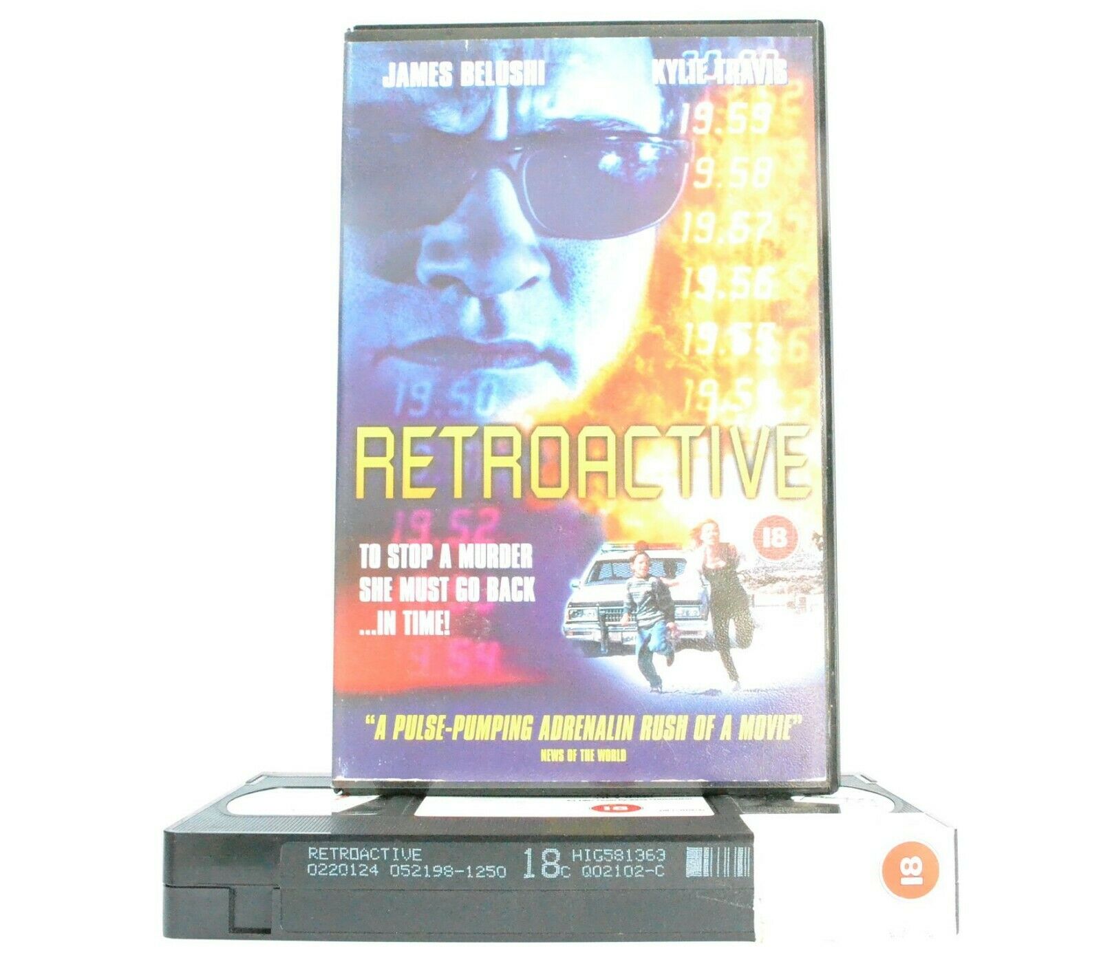 Retroactive: J.Belushi/K.Travis - Sci-Fi (1997) - Large Box - Ex-Rental - VHS-