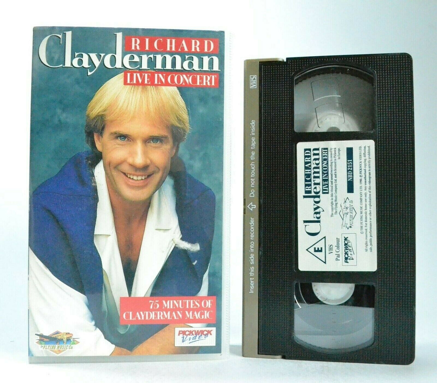 Richard Clayderman: Live In Concert - French Pianist - Magic Music - Pal VHS-