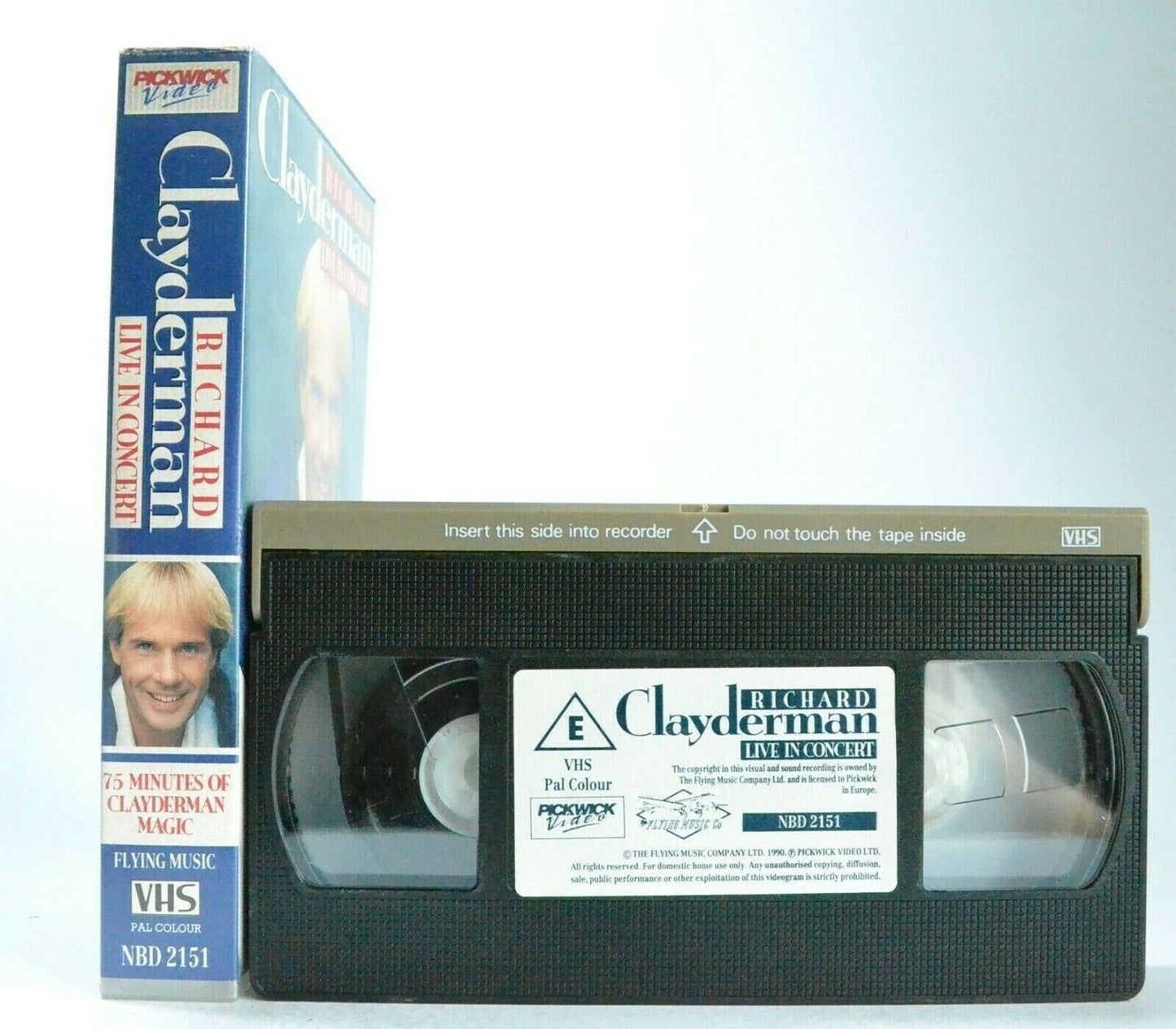 Richard Clayderman: Live In Concert - French Pianist - Magic Music - Pal VHS-