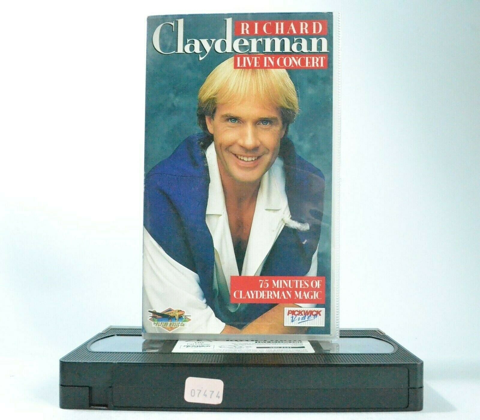 Richard Clayderman: Live In Concert - French Pianist - Magic Music - Pal VHS-