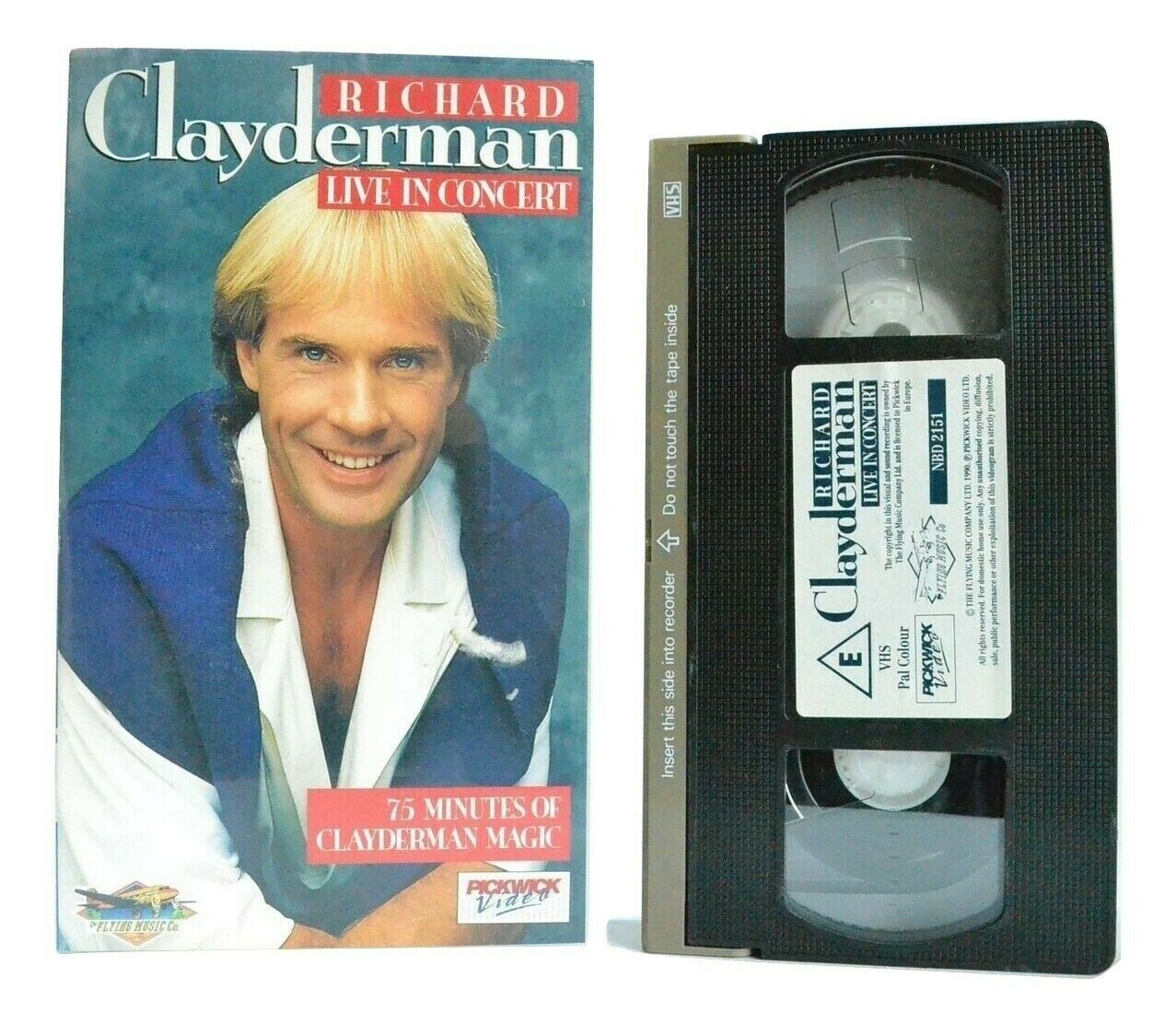 Richard Clayderman: Live In Concert - French Pianist - Magic Music - Pal VHS-