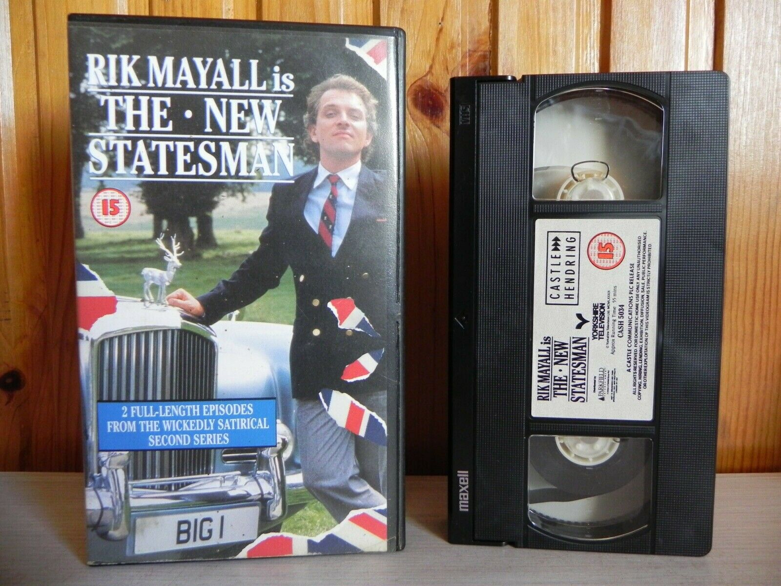 Rick Mayall Is The New Statesman - 2 Full-Lenght Episodes - Tv Series - Pal VHS-