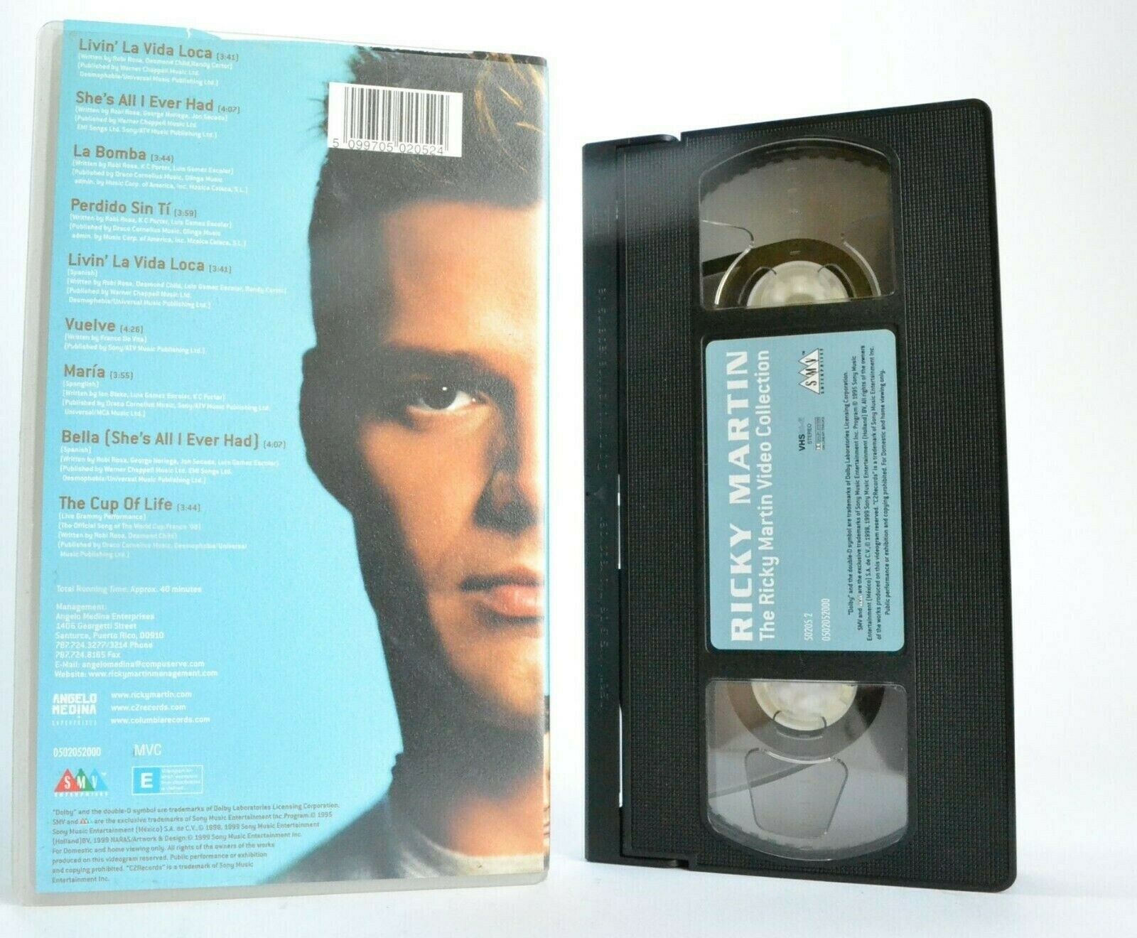 Ricky Martin: The Video Collection - 'Livin' La Vida Loca' - Pop Music - Pal VHS-