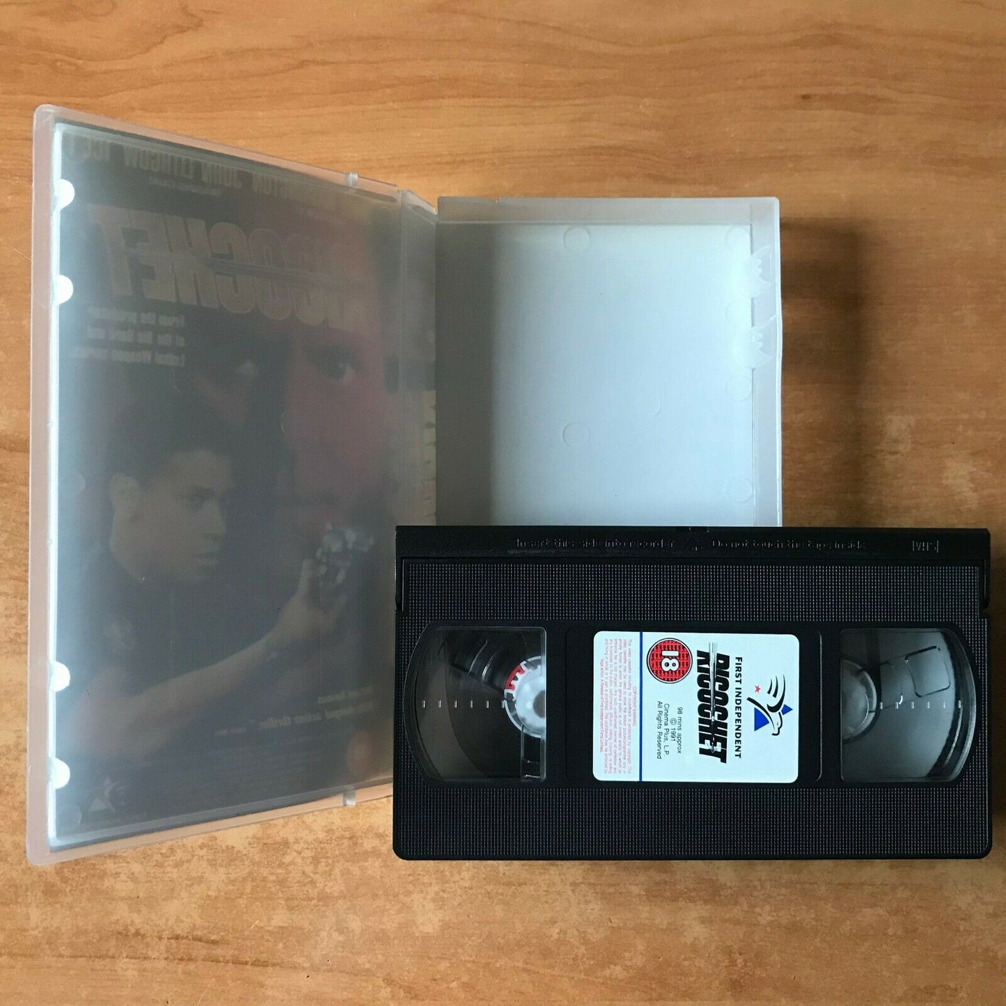 Ricochet (1991): Crime Action - Psycho Thriller - Denzel Washington - Pal VHS-