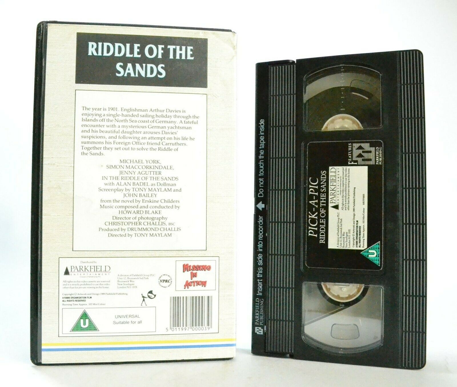 Riddle Of The Sands: Based On E.Childers Novel - Spy Thriller (1979) - Pal VHS-