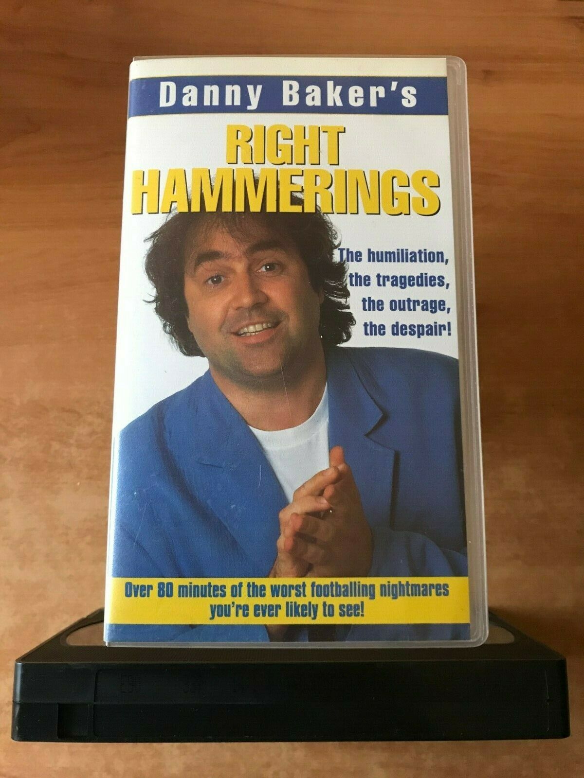 Right Hammerings; [Danny Baker]: Footballing Nightmares - Comedy - Sports - VHS-