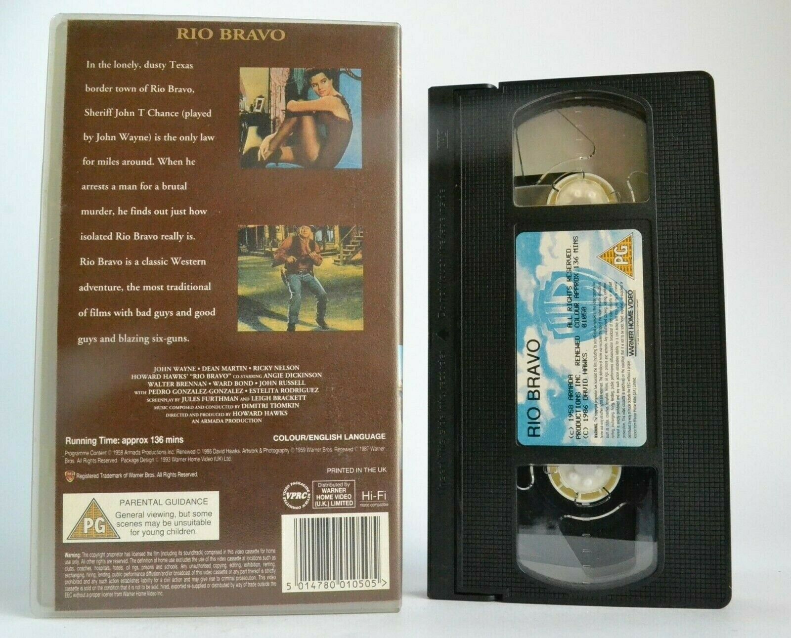 Rio Bravo (1959); [Howard Hawks] -<Screen Classics>- Western - John Wayne - VHS-