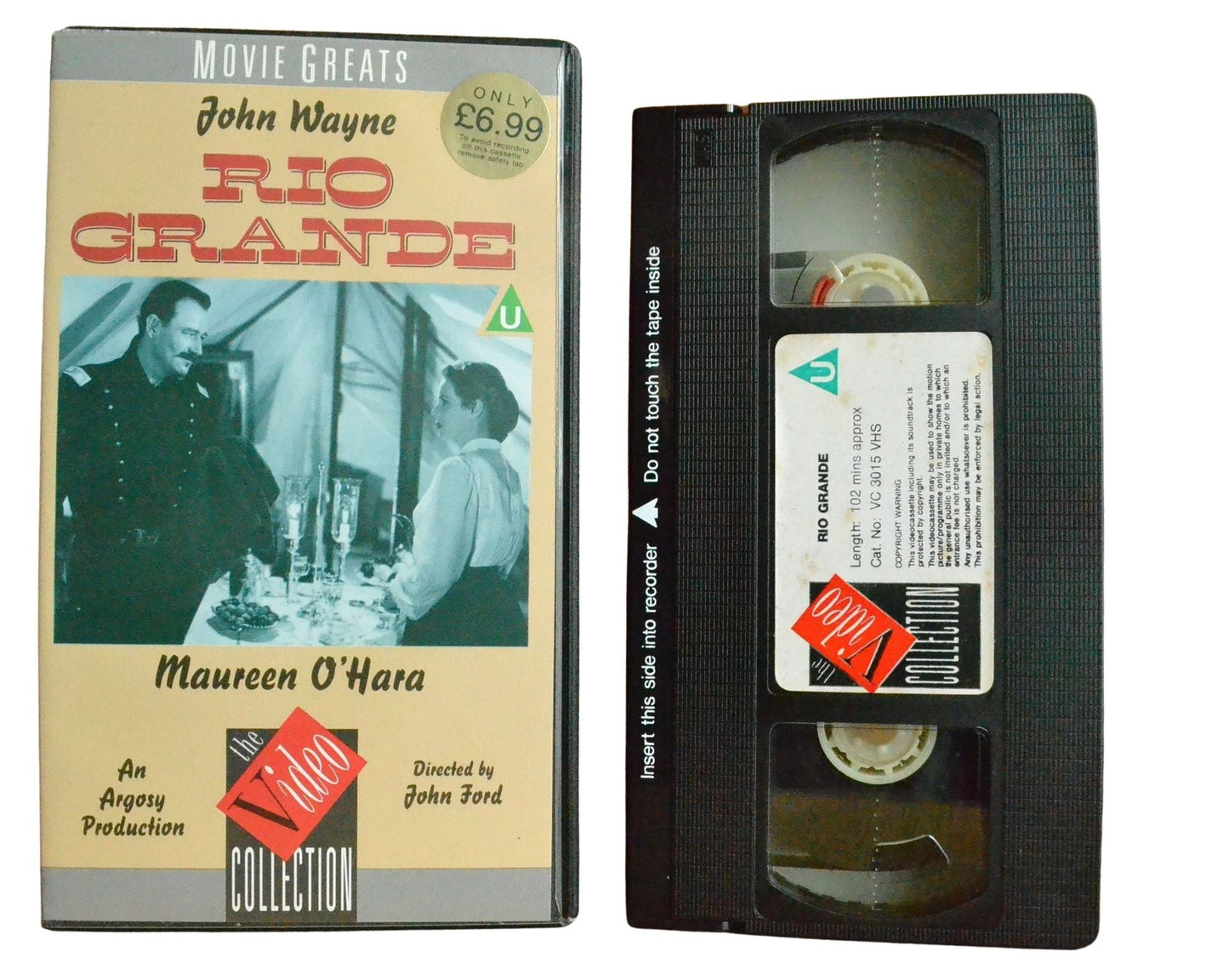 Rio Grande - John Wayne - Vintage - Pal VHS-