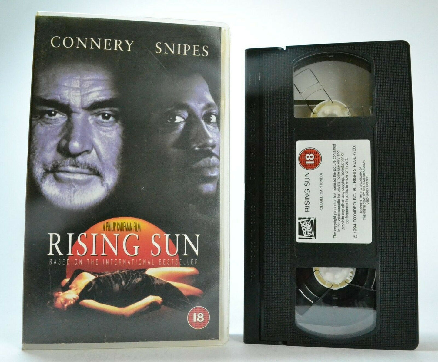 Rising Sun (1993); [Michael Crichton] - Crime Thriller - Sean Connery - Pal VHS-