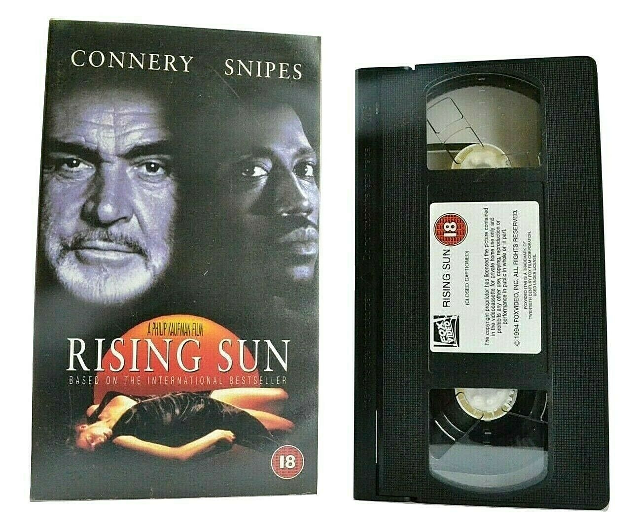 Rising Sun (1993); [Michael Crichton] - Crime Thriller - Sean Connery - Pal VHS-