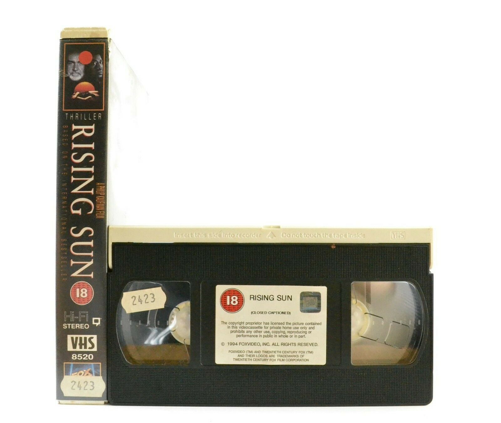 Rising Sun: Based On M.Crichton Novel - Large Box - Thriller (1993) - Pal VHS-