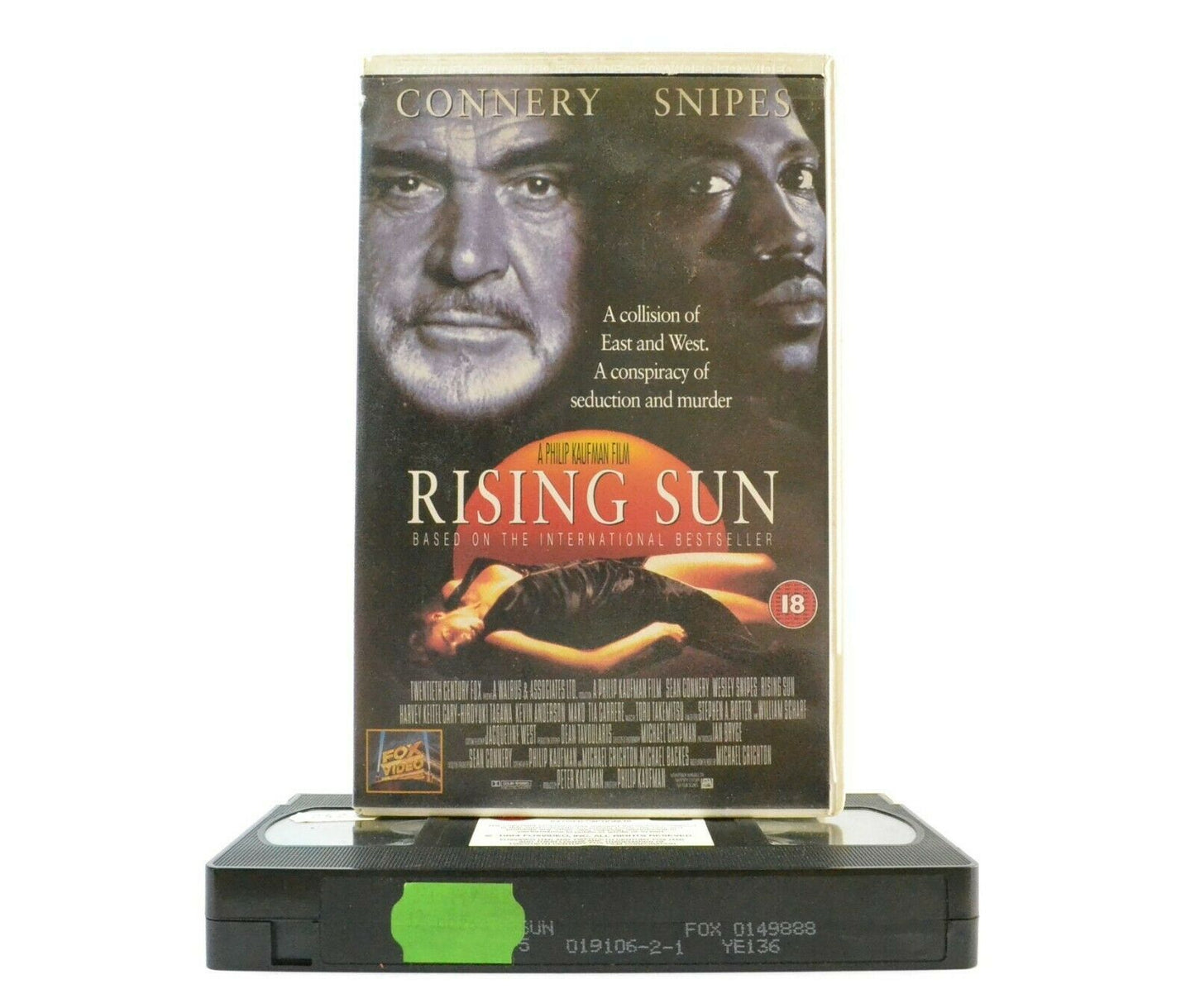 Rising Sun: Based On M.Crichton Novel - Large Box - Thriller (1993) - Pal VHS-