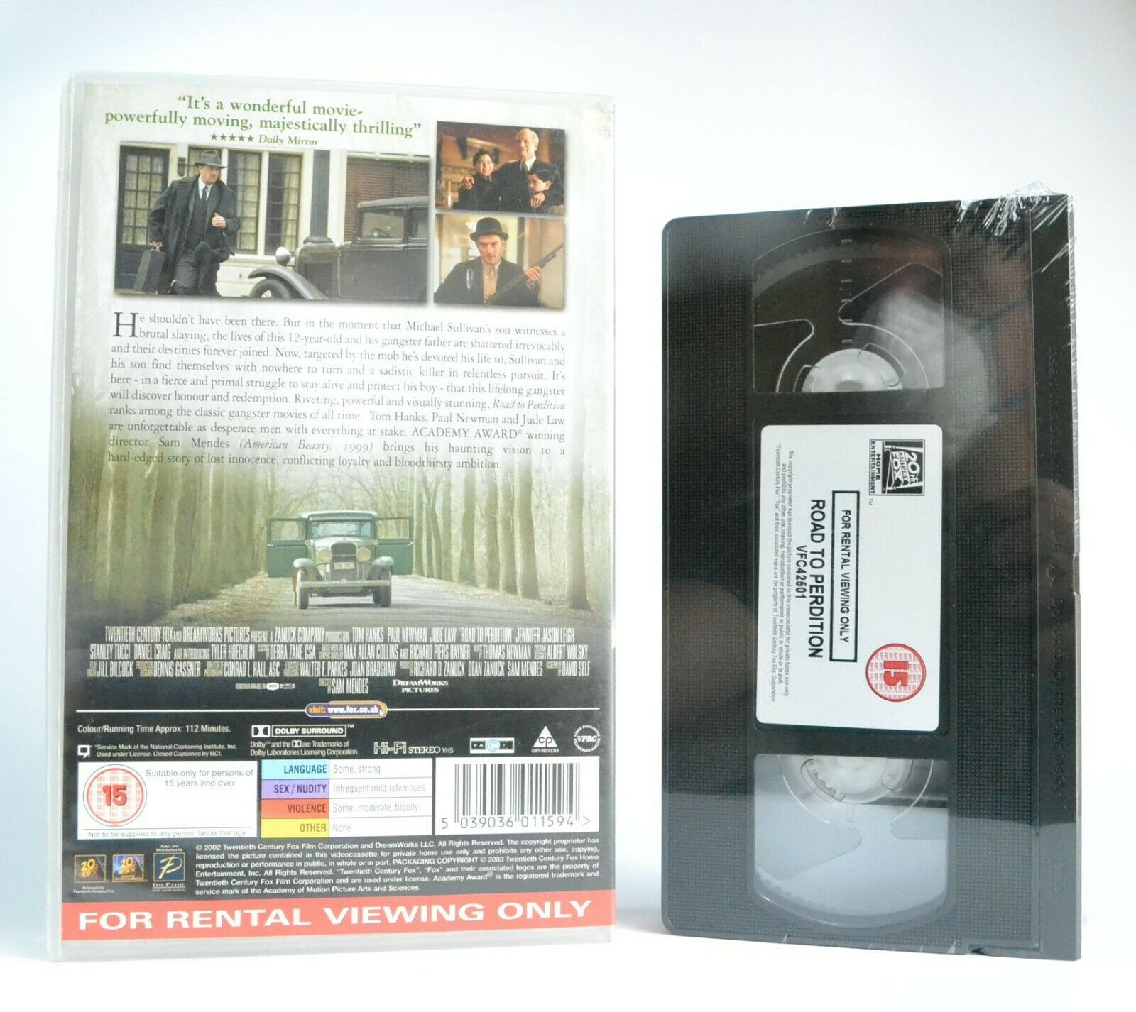 Road To Perdition: Brand New Sealed - Crime Action - Tom Hanks/Paul Newman - VHS-