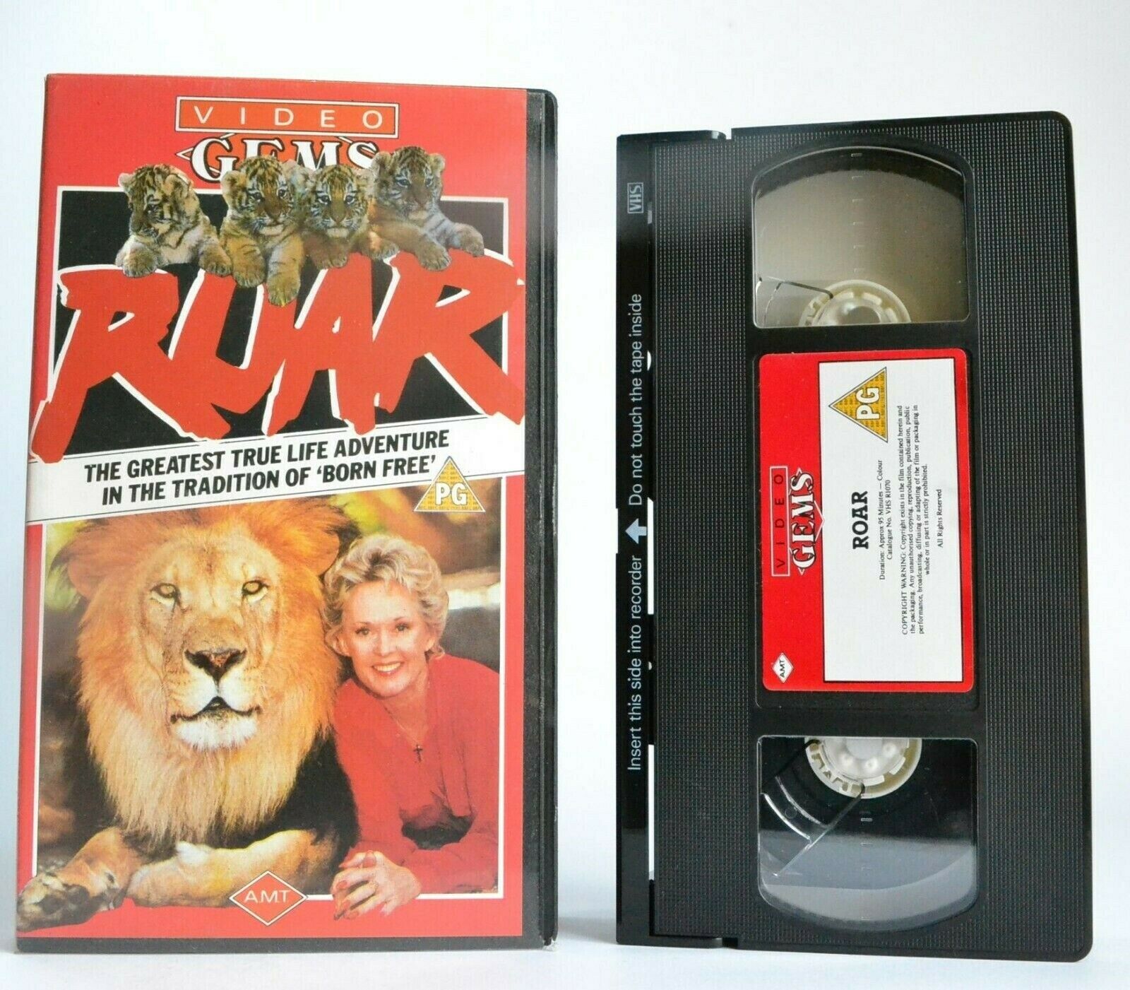 Roar (Video Gems): By Tipi Hedren - Documentary - Wild Animals - Lions - Pal VHS-