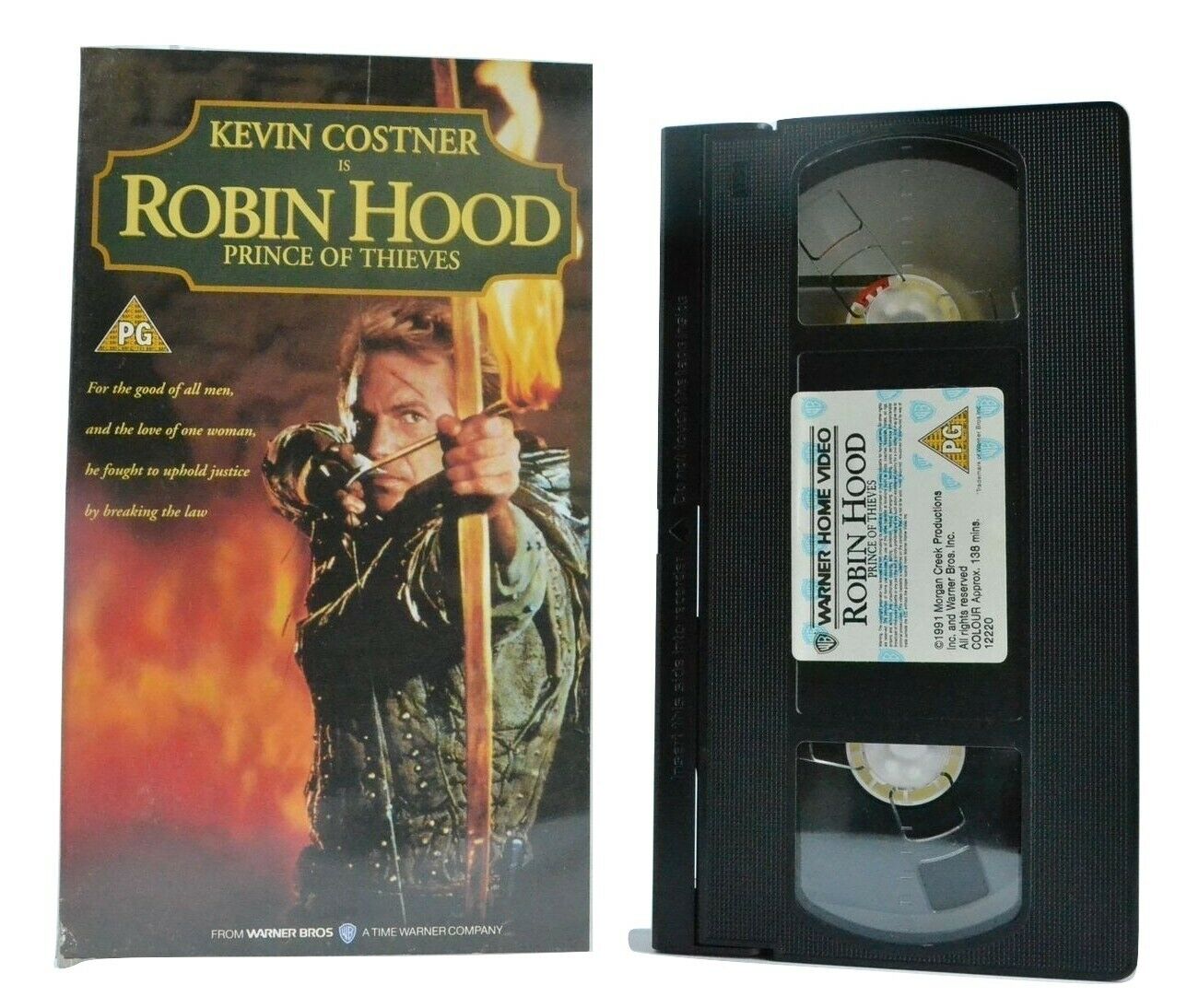 Robin Hood: Prince Of Thieves [English Folk Tale] - Kevin Costner - Pal VHS-