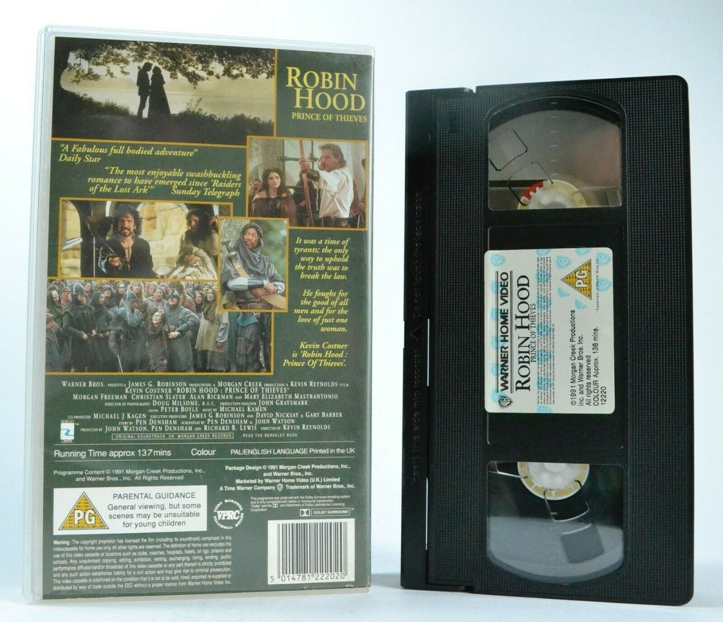 Robin Hood: Prince Of Thieves [English Folk Tale] - Kevin Costner - Pal VHS-