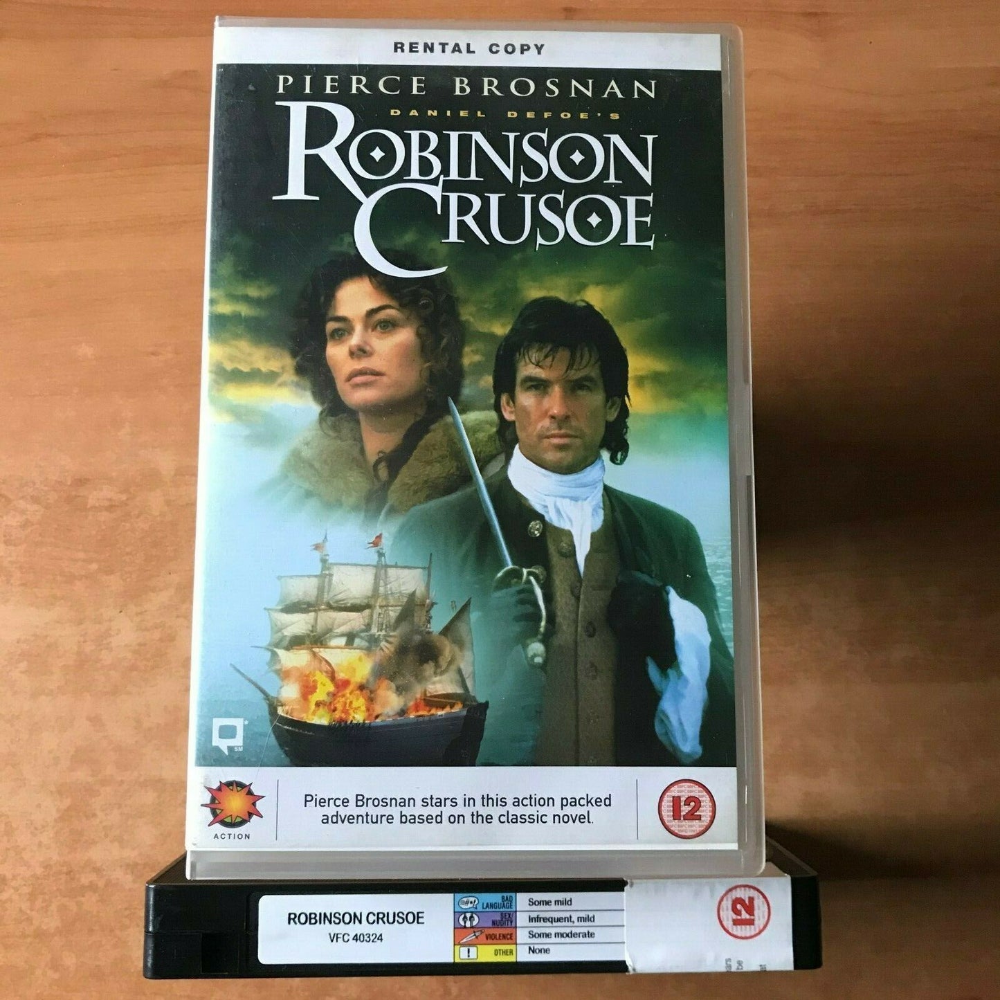 Robinson Crusoe; [Daniel Defone] Action Adventure [Big Box] Pierce Brosnan - VHS-