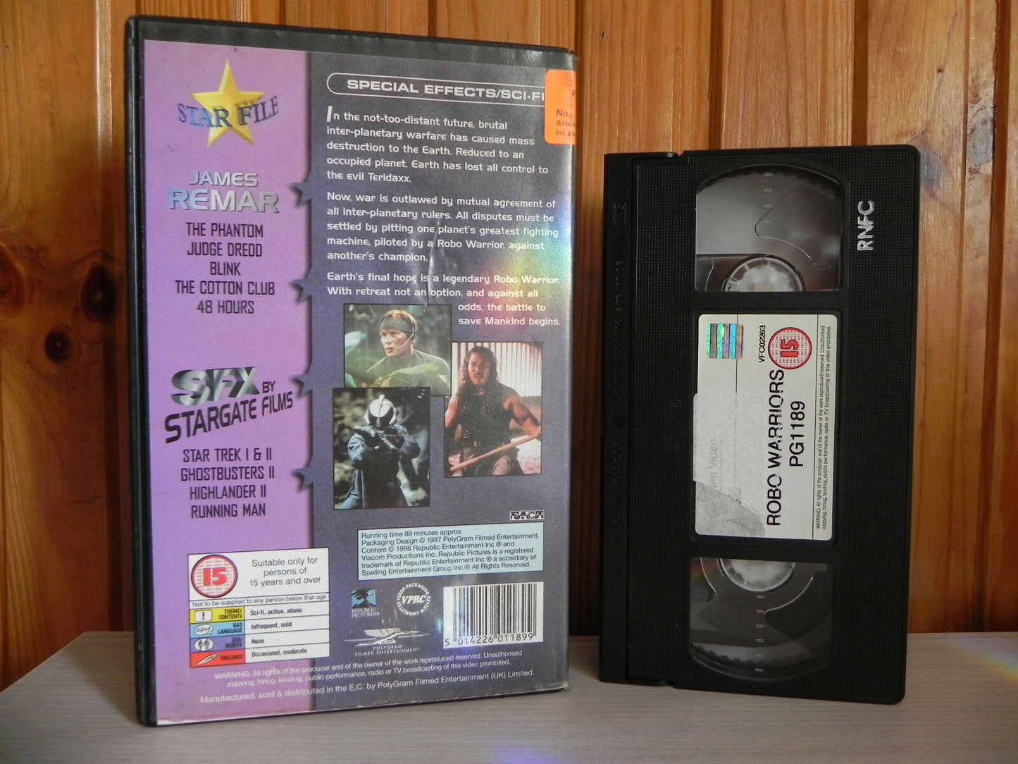 Robo Warriors - Galactic Warfare - Cyberpunk - Sci-Fi - Ex-Rental - Pal VHS-