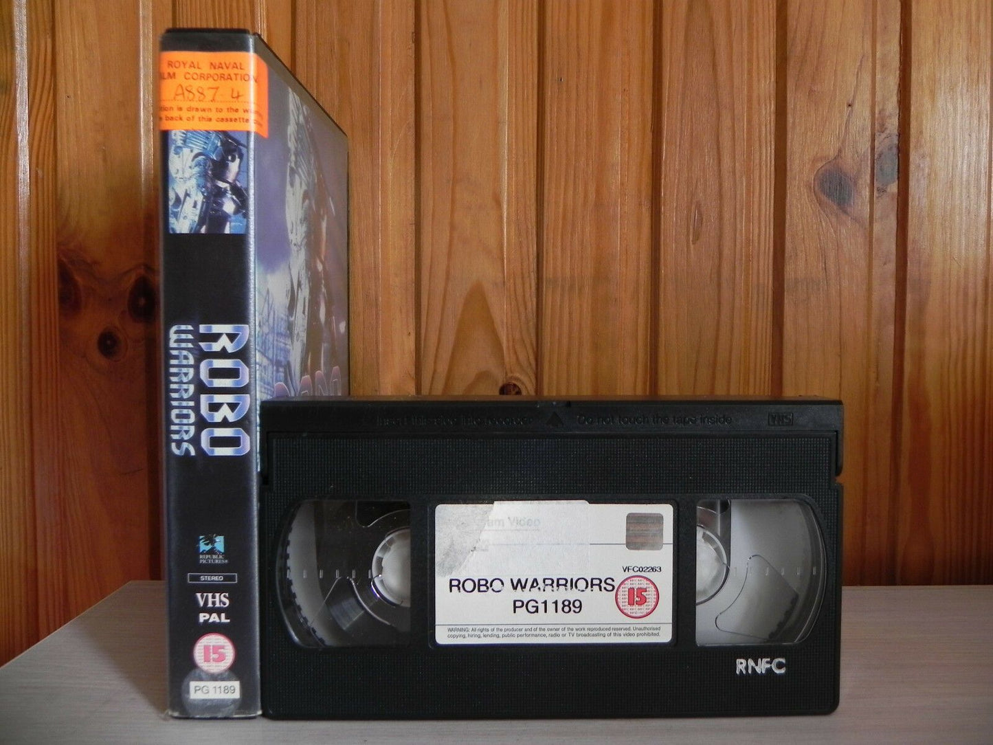 Robo Warriors - Galactic Warfare - Cyberpunk - Sci-Fi - Ex-Rental - Pal VHS-