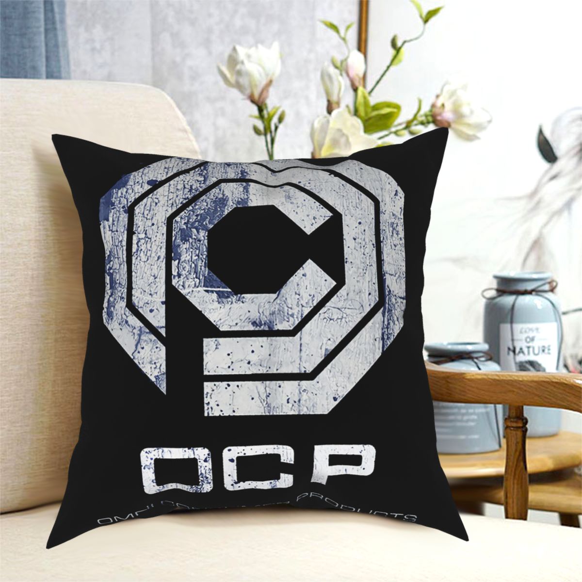 Robocop Ocp Classic Movie Logo T Print Ed209 Retro Vintage Original Design Womens Comical Cheap Sale Pillow Case Cover-