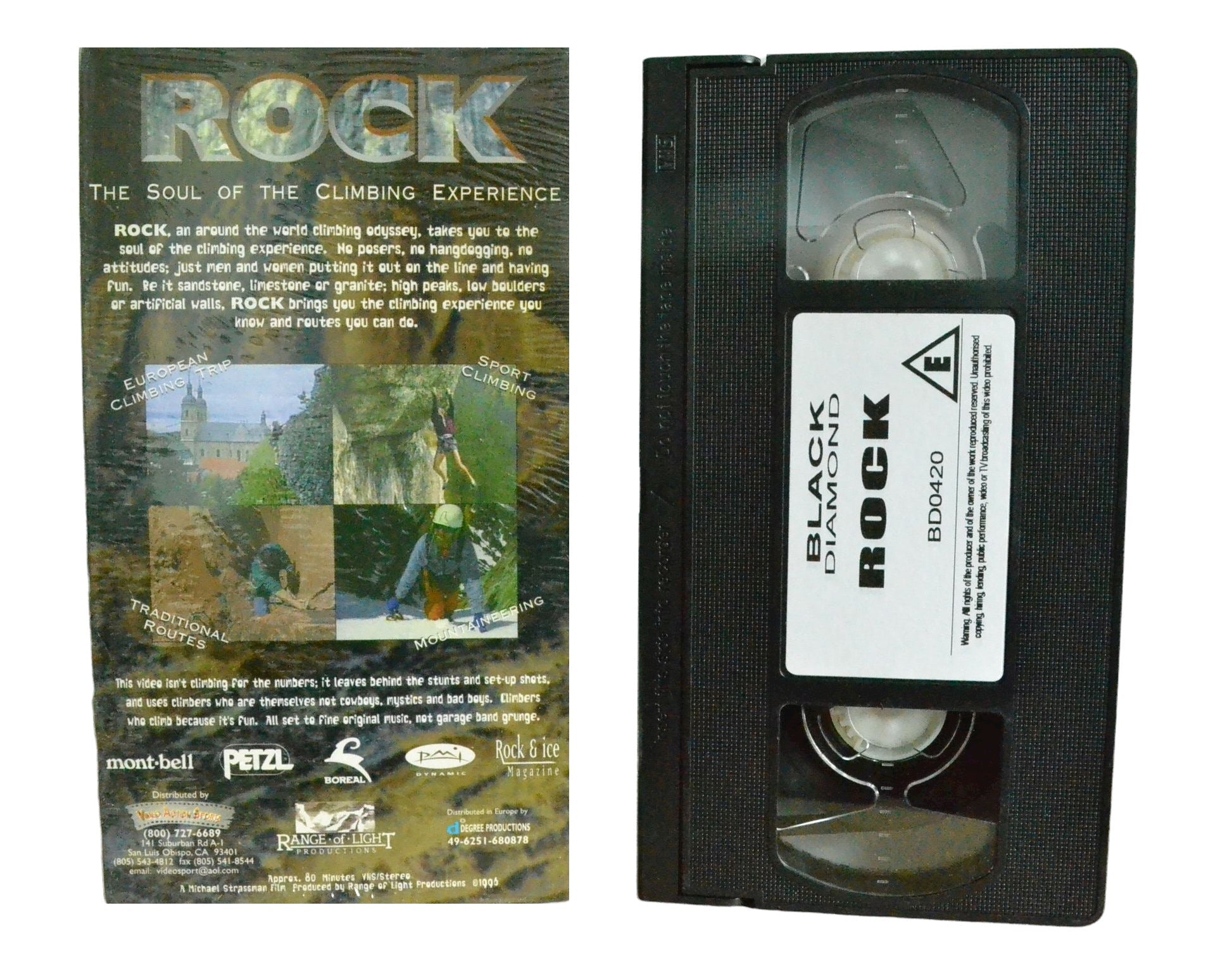 Rock-the Soul Of The Climbing Experience - Black Diamond - Vintage - Pal VHS-