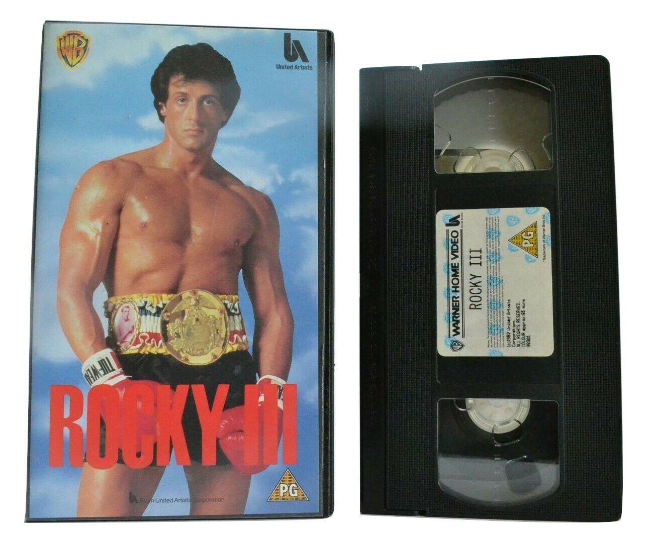 Rocky 3 (1982): Stallone Vs. Mr.T - (1989) Warner Release - Sports Drama - VHS-