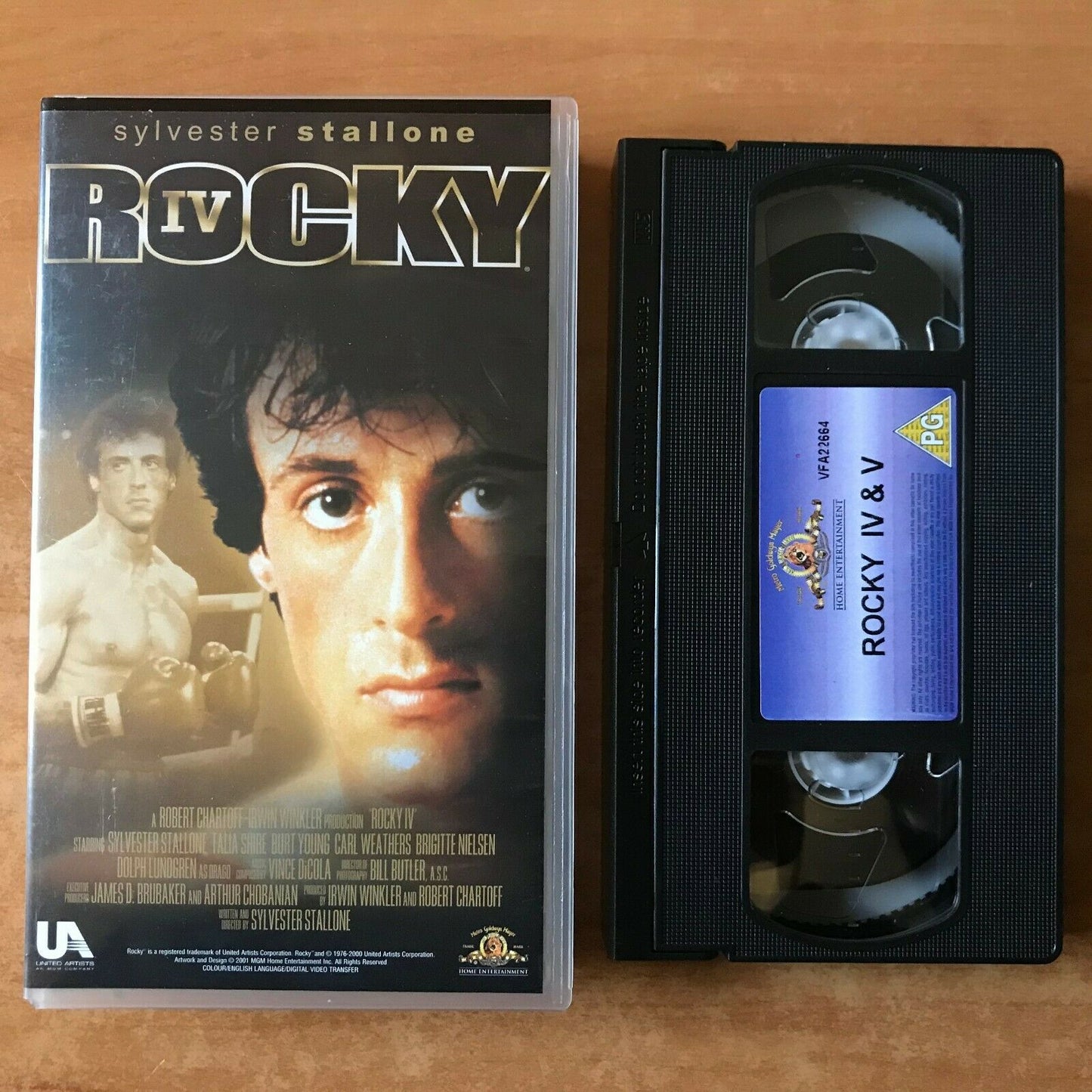 Rocky 4 / 5 : Stallone Vs. Lundgren - Sport Drama - Brigitte Nielsen - Pal VHS-