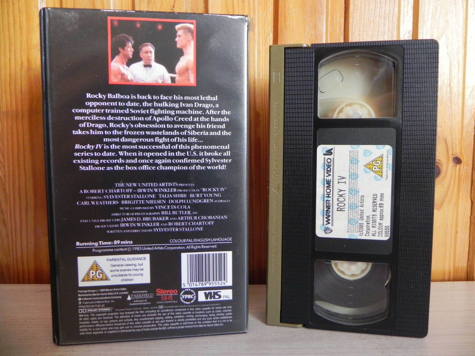 Rocky 4: Sylvester Stallone Vs Dolph Lundgren - (1985) Sports Drama - Pal VHS-